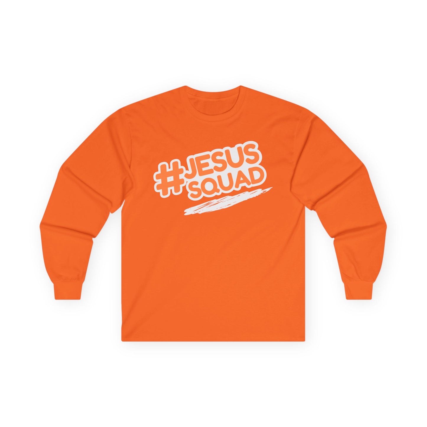 JESUS SQUAD Unisex Long Sleeve Tee, Faith and Pride Shirt, Religious Holiday Apparel, Almighty Kingdom Tee, Religious Pride Cotton Tee