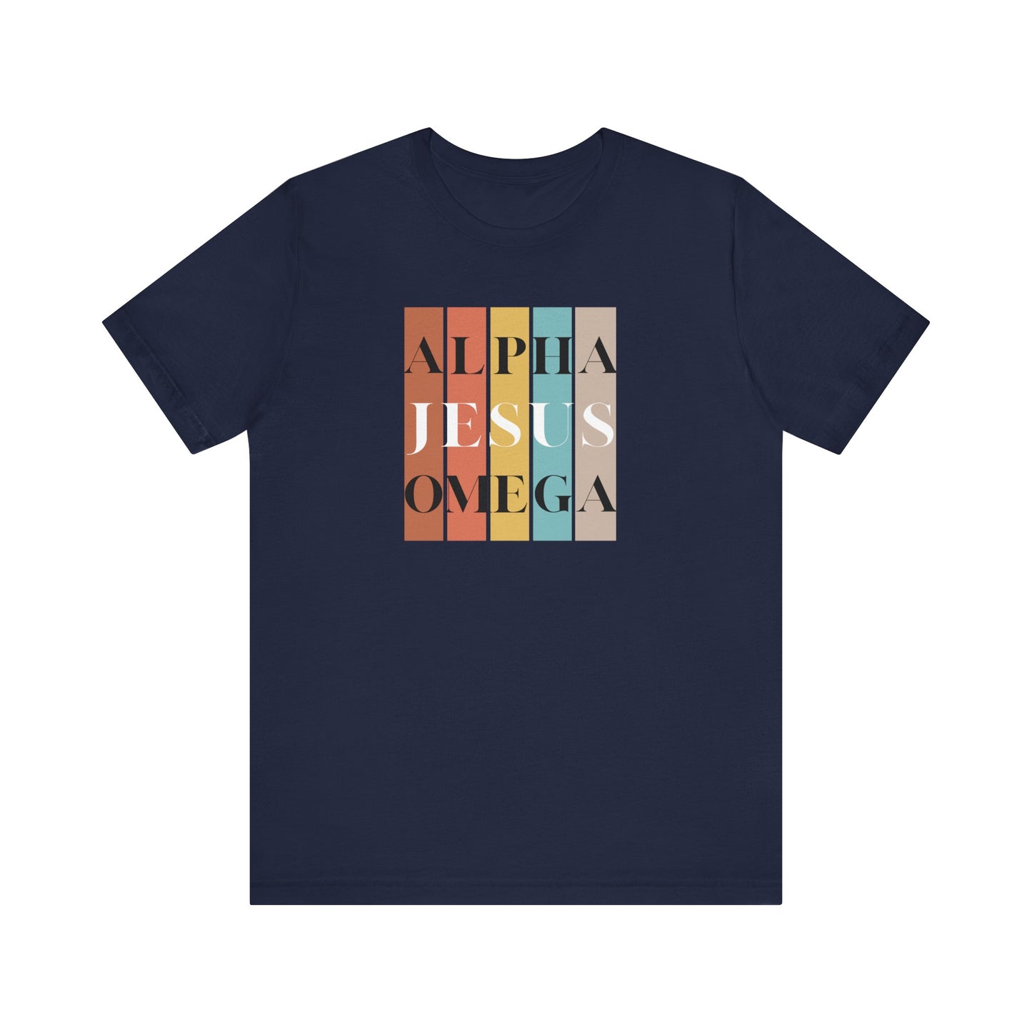 Alpha Omega Jesus Unisex Jersey Short Sleeve Tee