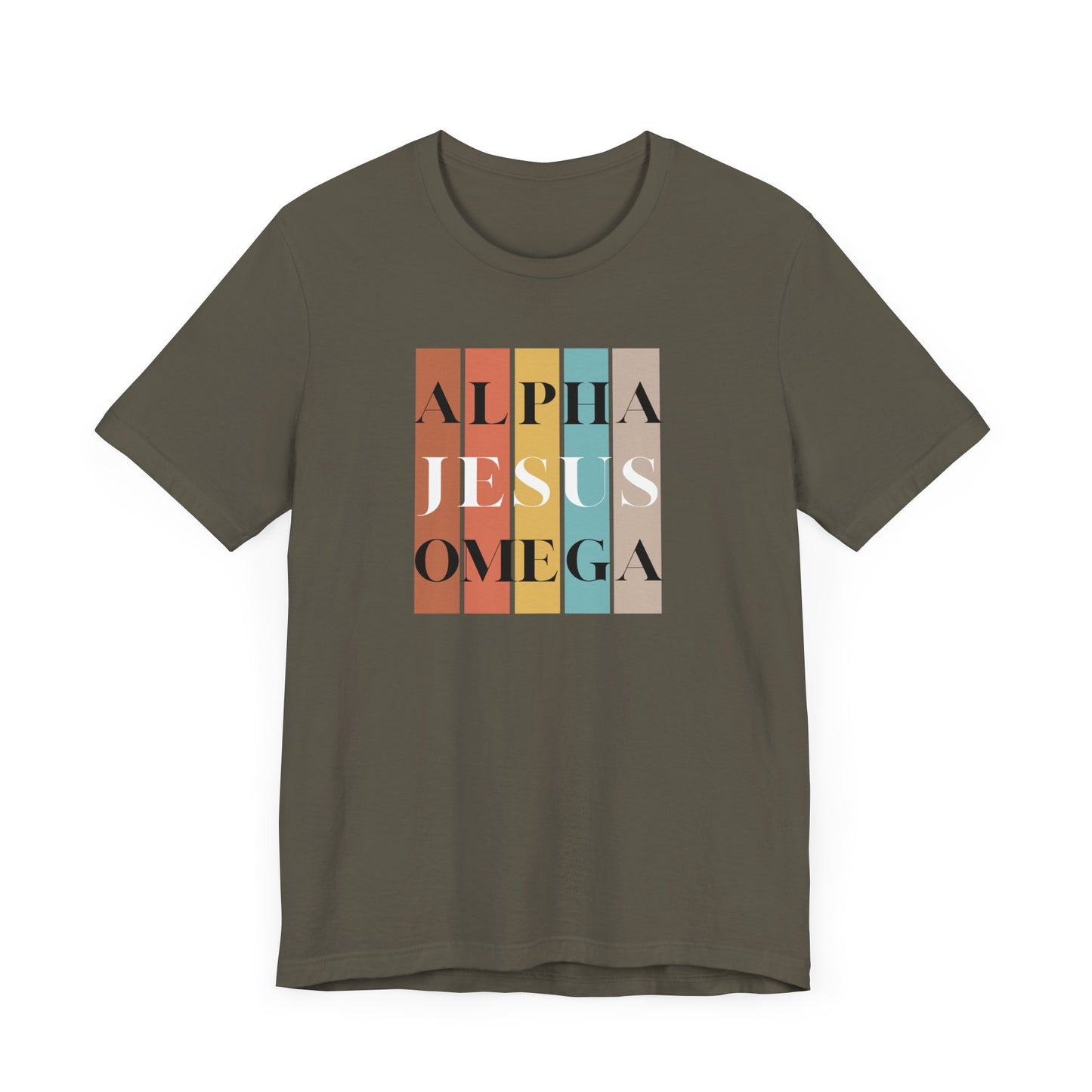 Alpha Omega Jesus Unisex Jersey Short Sleeve Tee