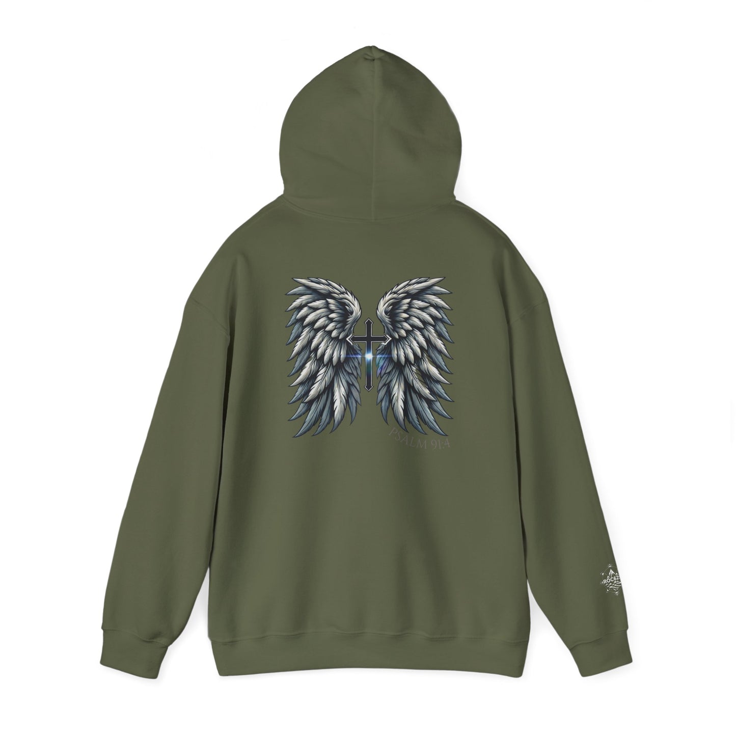 Christian Faith Hooded Sweatshirt, Trust Angels Design, Spiritual Gift, Unisex Clothing, Perfect for Church and Holidays