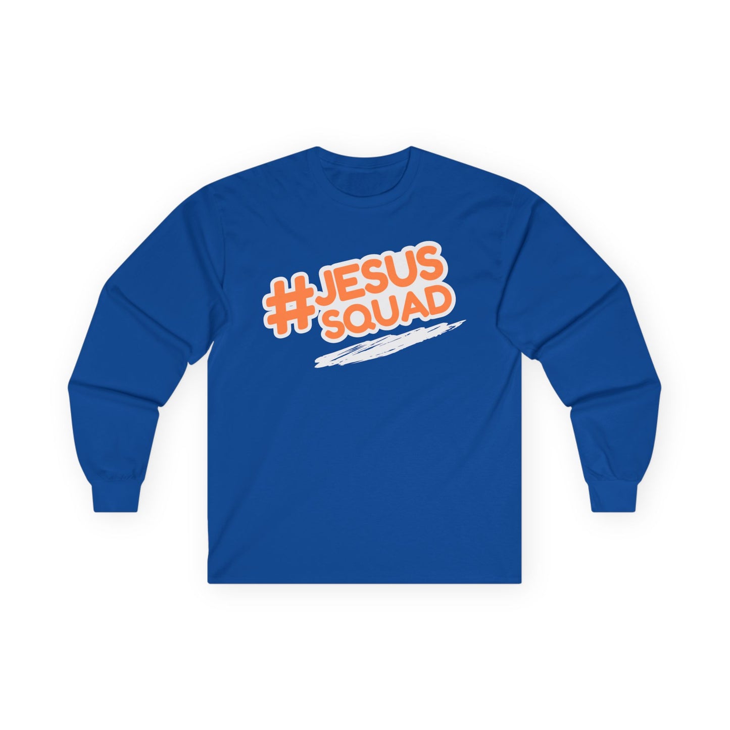 JESUS SQUAD Unisex Long Sleeve Tee, Faith and Pride Shirt, Religious Holiday Apparel, Almighty Kingdom Tee, Religious Pride Cotton Tee