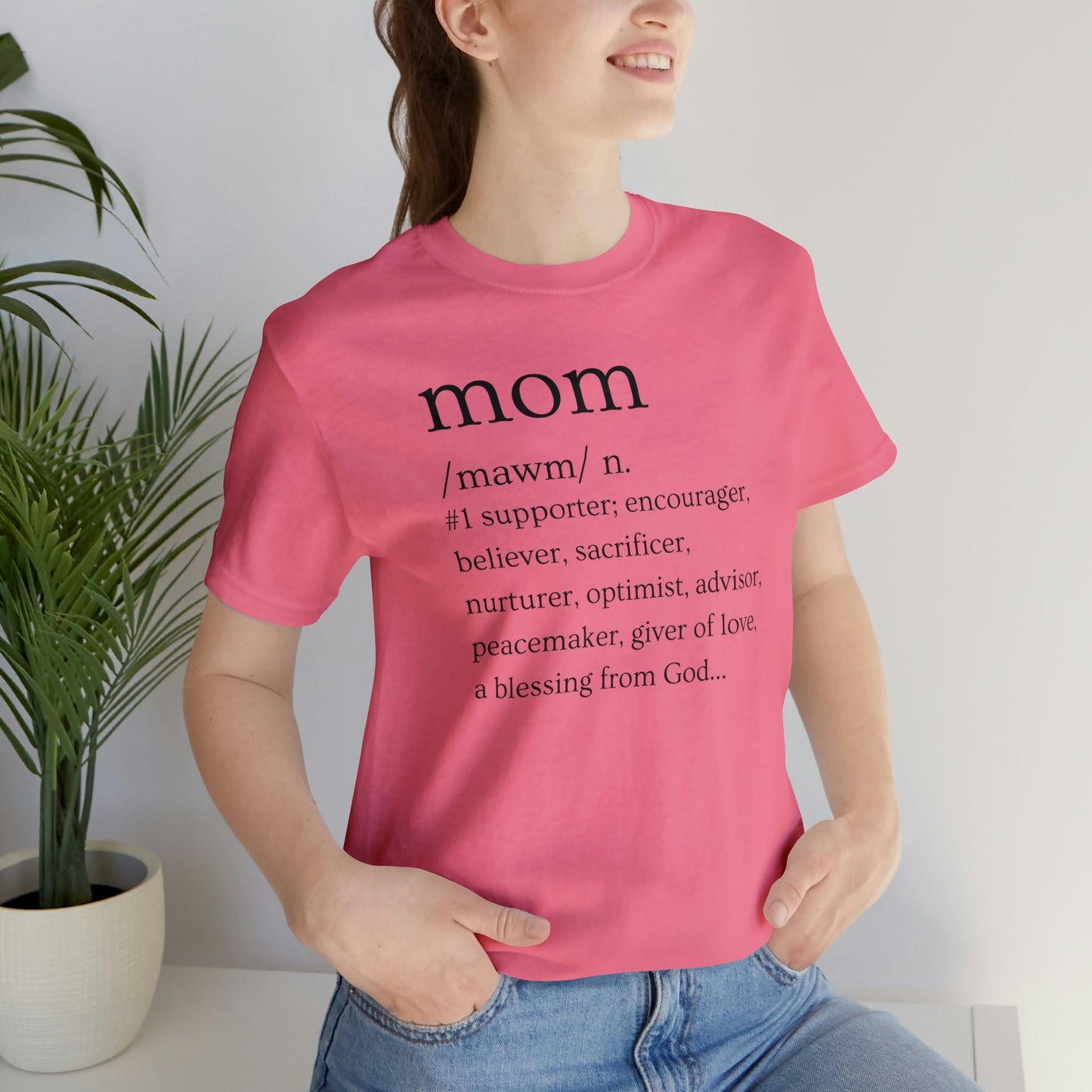 Mom Defined T-Shirt | Gift for Mom | Mother's Day T-Shirt | Mom Defined | Mother's Day Gift | Gift for Mother | Definition of Mom - Blk Ltr
