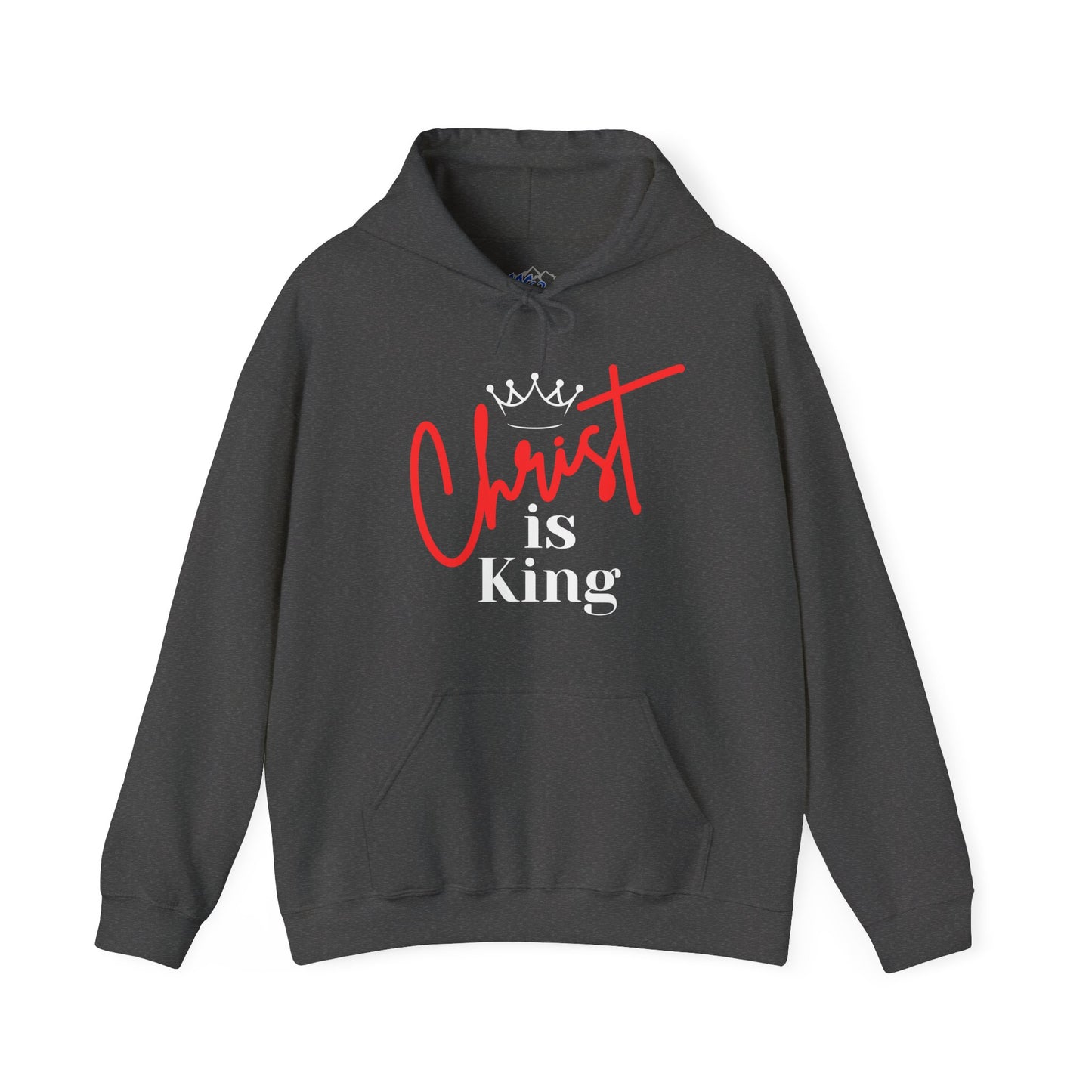 CHRIST IS KING (White Letters) Unisex Hoodie Sweatshirt, Heavy Blend Pullover, Gift for Him/Her, Cozy Winter Apparel, Religious Clothing