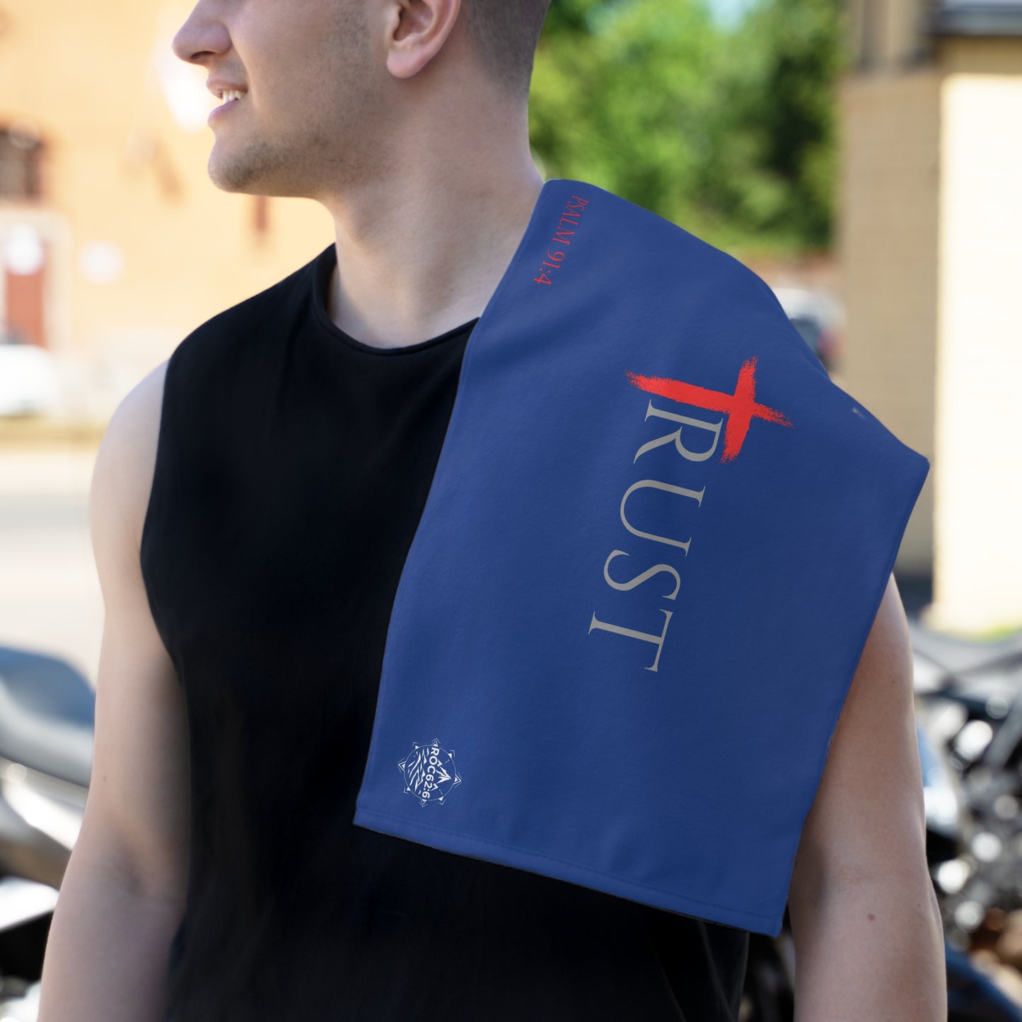 Trust Inspirational Rally Towel, Psalms 91:4 towel, Sports Towel, Church Fundraiser, Motivational Gift, Faith-Based Merch