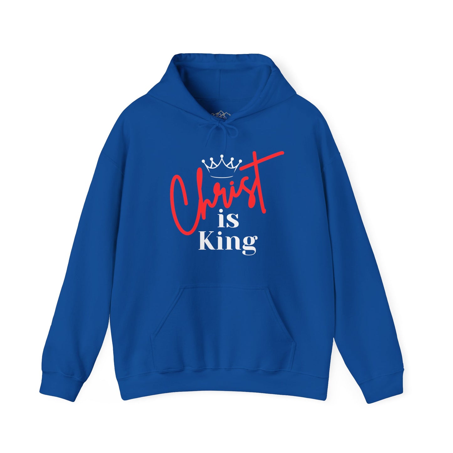 CHRIST IS KING (White Letters) Unisex Hoodie Sweatshirt, Heavy Blend Pullover, Gift for Him/Her, Cozy Winter Apparel, Religious Clothing