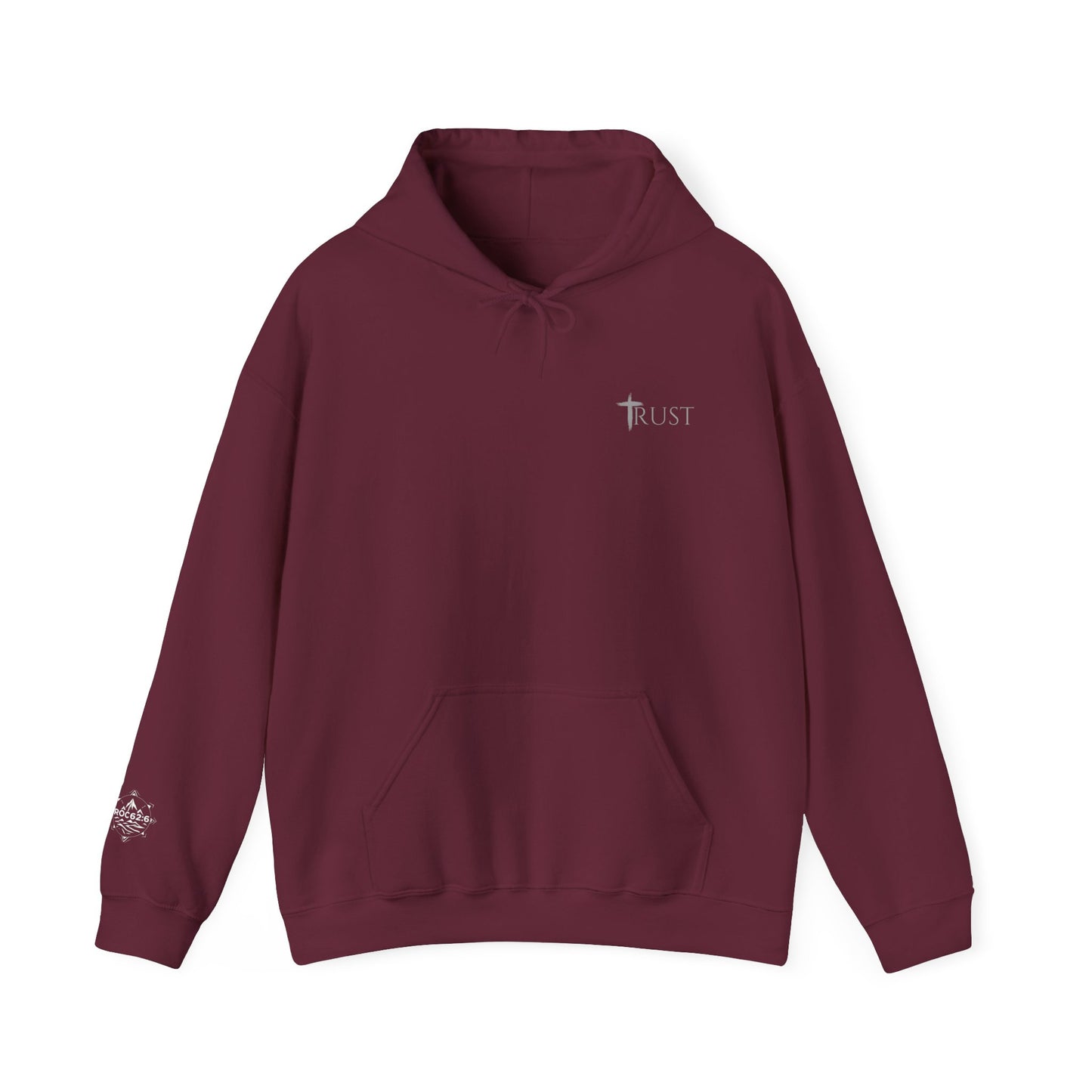 Christian Faith Hooded Sweatshirt, Trust Angels Design, Spiritual Gift, Unisex Clothing, Perfect for Church and Holidays