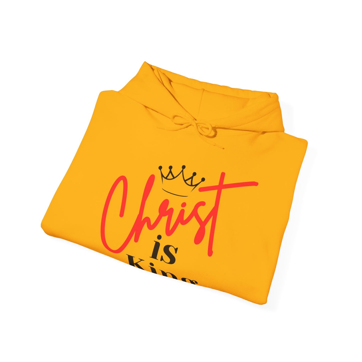 CHRIST IS KING Unisex Hoodie Sweatshirt, Heavy Blend Pullover, Gift for Him/Her, Cozy Winter Apparel, Religious Clothing, Christmas Present