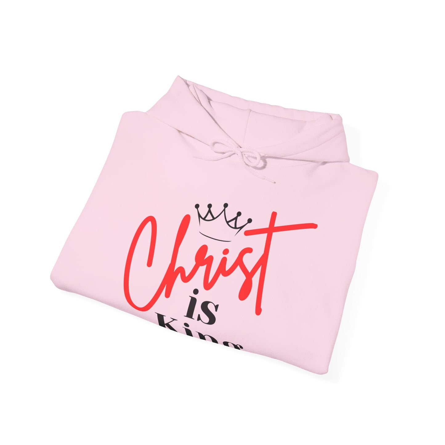 CHRIST IS KING Unisex Hoodie Sweatshirt, Heavy Blend Pullover, Gift for Him/Her, Cozy Winter Apparel, Religious Clothing, Christmas Present
