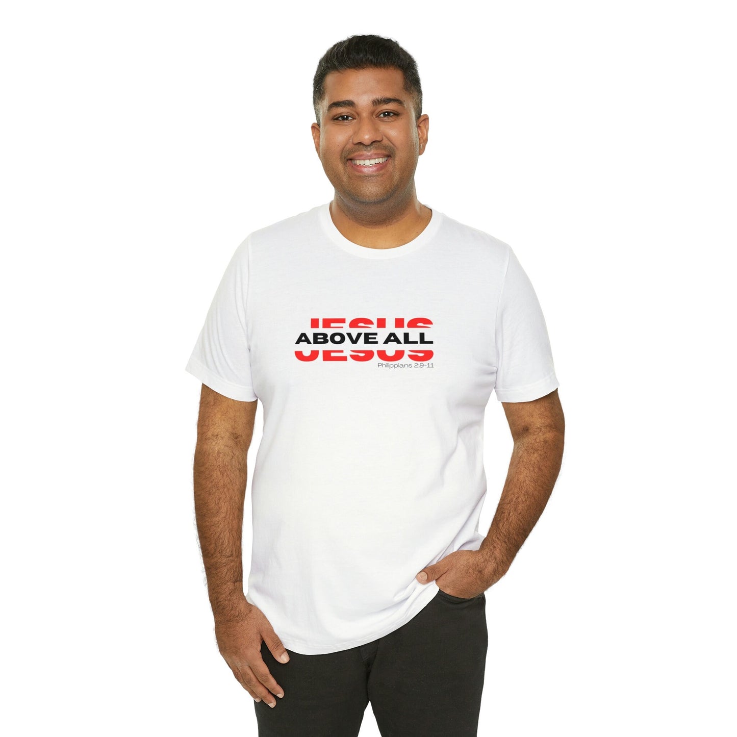 Jesus Above All Shirt | Jesus Shirt | Name Above all | Christian Apparel | Jesus Name Above Shirt | Jesus Above All Name (White)