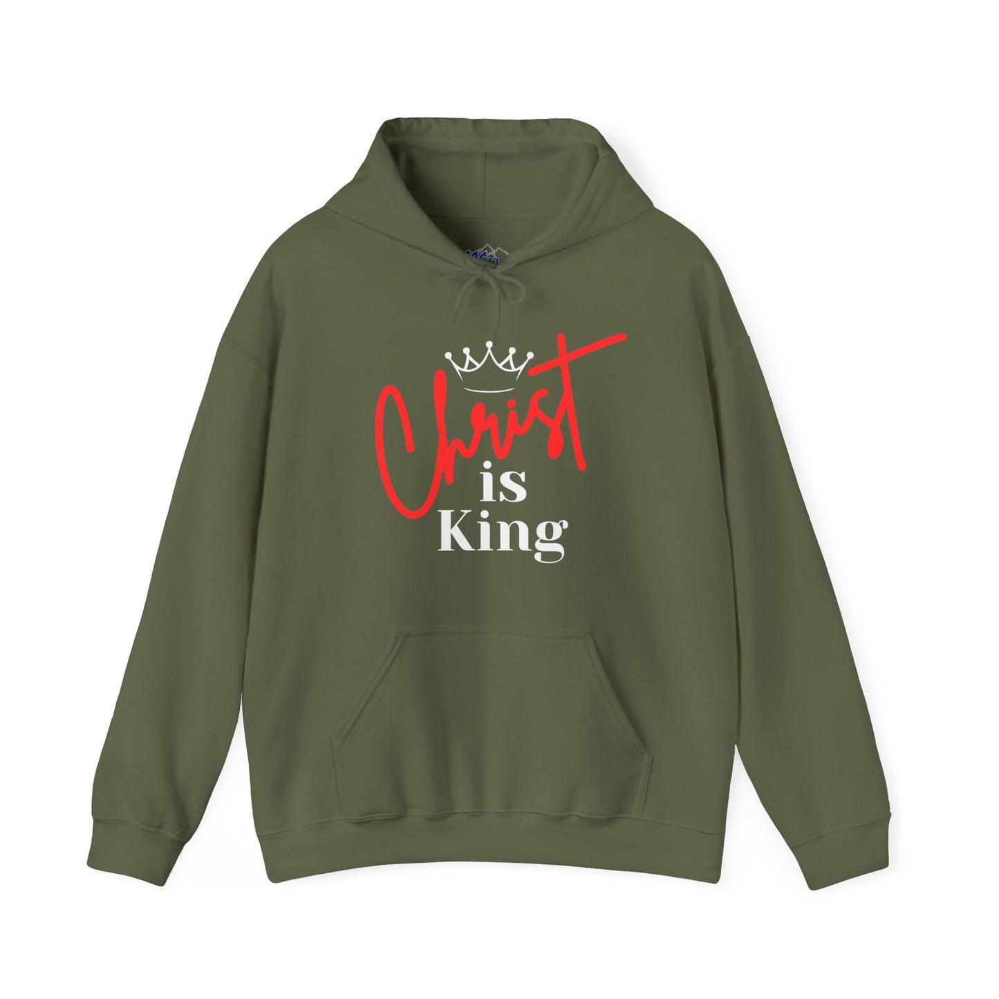 CHRIST IS KING (White Letters) Unisex Hoodie Sweatshirt, Heavy Blend Pullover, Gift for Him/Her, Cozy Winter Apparel, Religious Clothing