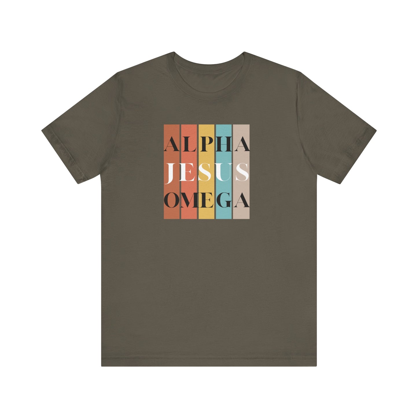 Alpha Omega Jesus Unisex Jersey Short Sleeve Tee