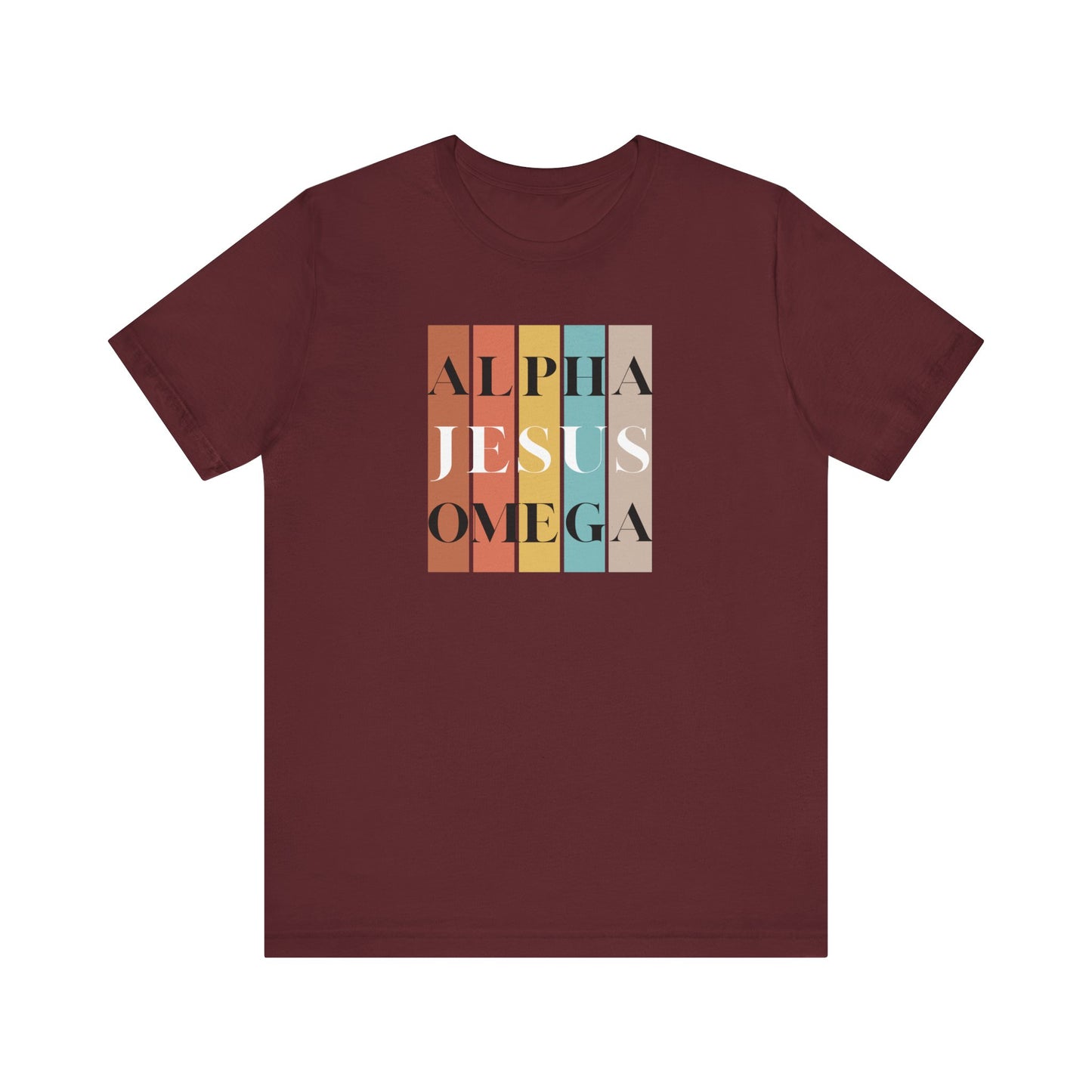 Alpha Omega Jesus Unisex Jersey Short Sleeve Tee