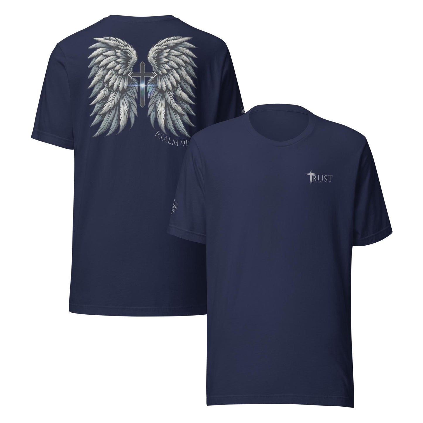 TRUST - Wings series Unisex Short Sleeve Shirt, Angel Wings Tee, Christian Apparel, Christian Wear
