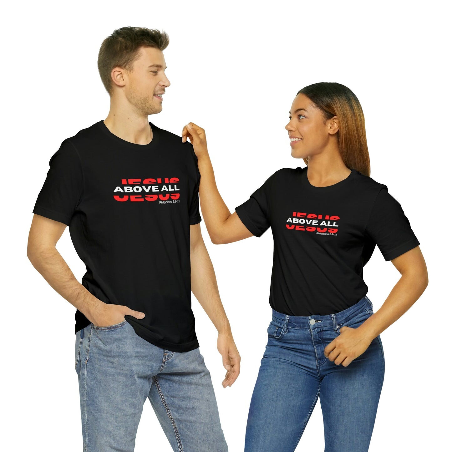 Jesus Above All Shirt | Jesus Shirt | Name Above all | Christian Apparel | Jesus Name Above Shirt | Jesus Above All Name (Black)