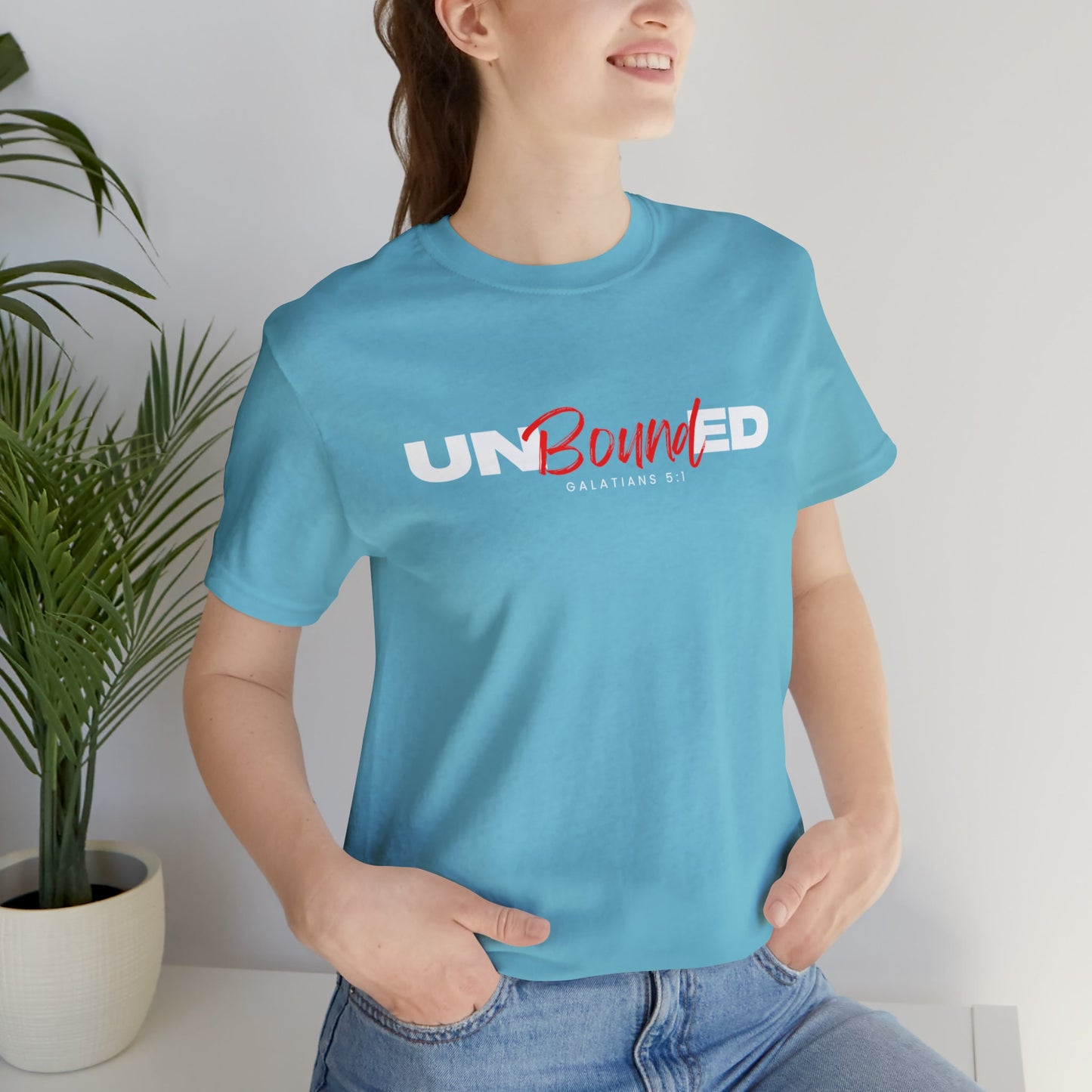 UNBounded Unisex Apparel Religious T-shirt, God Tee Shirts, Vintage Faith Based Shirt, Modest Motivational Shirt, Christian Shirt Gift