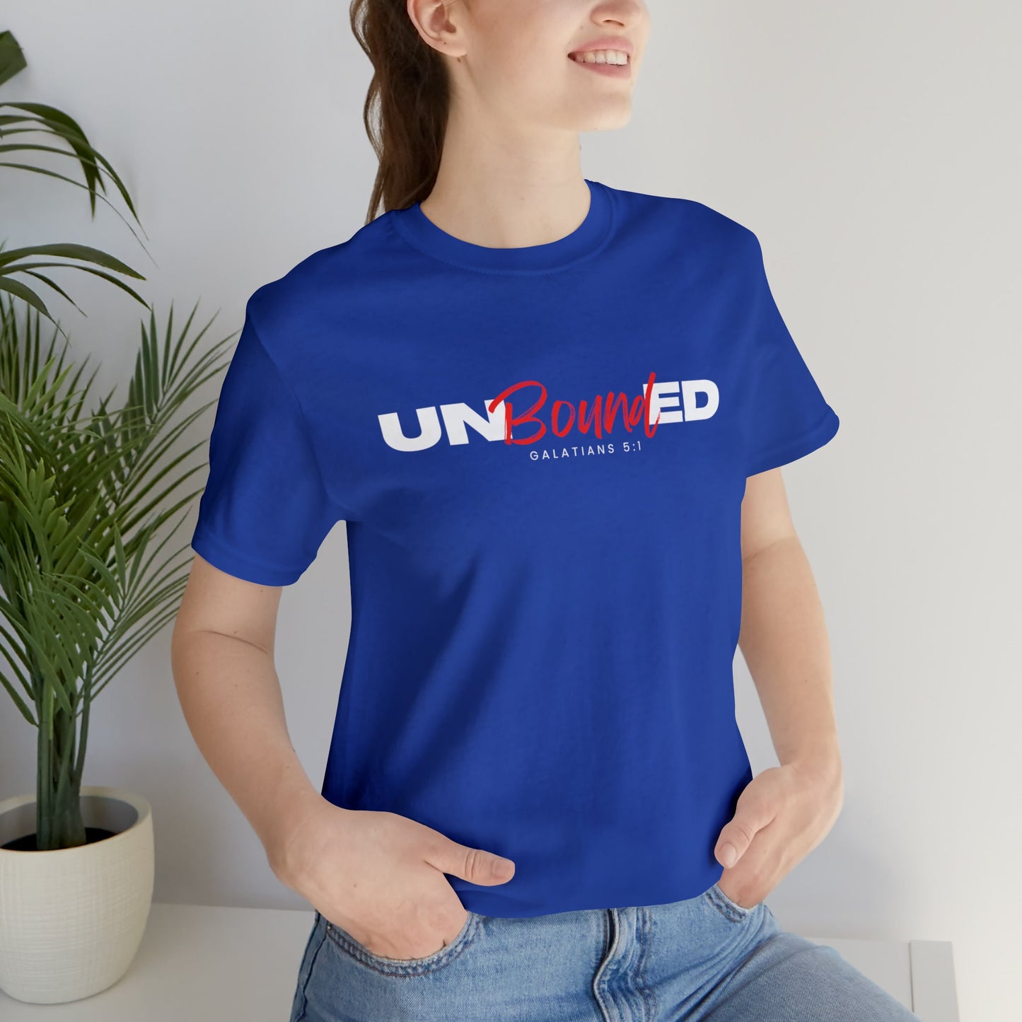 UNBounded Unisex Apparel Religious T-shirt, God Tee Shirts, Vintage Faith Based Shirt, Modest Motivational Shirt, Christian Shirt Gift