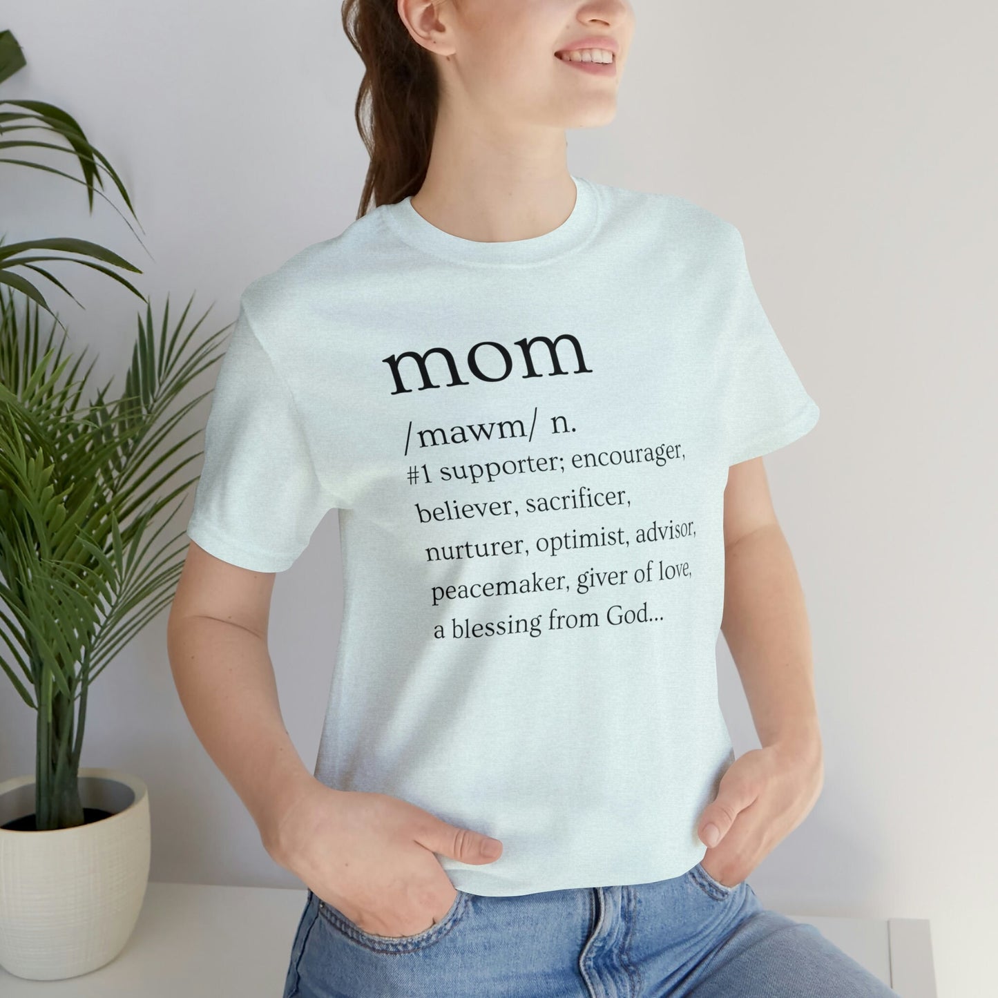 Mom Defined T-Shirt | Gift for Mom | Mother's Day T-Shirt | Mom Defined | Mother's Day Gift | Gift for Mother | Definition of Mom - Blk Ltr