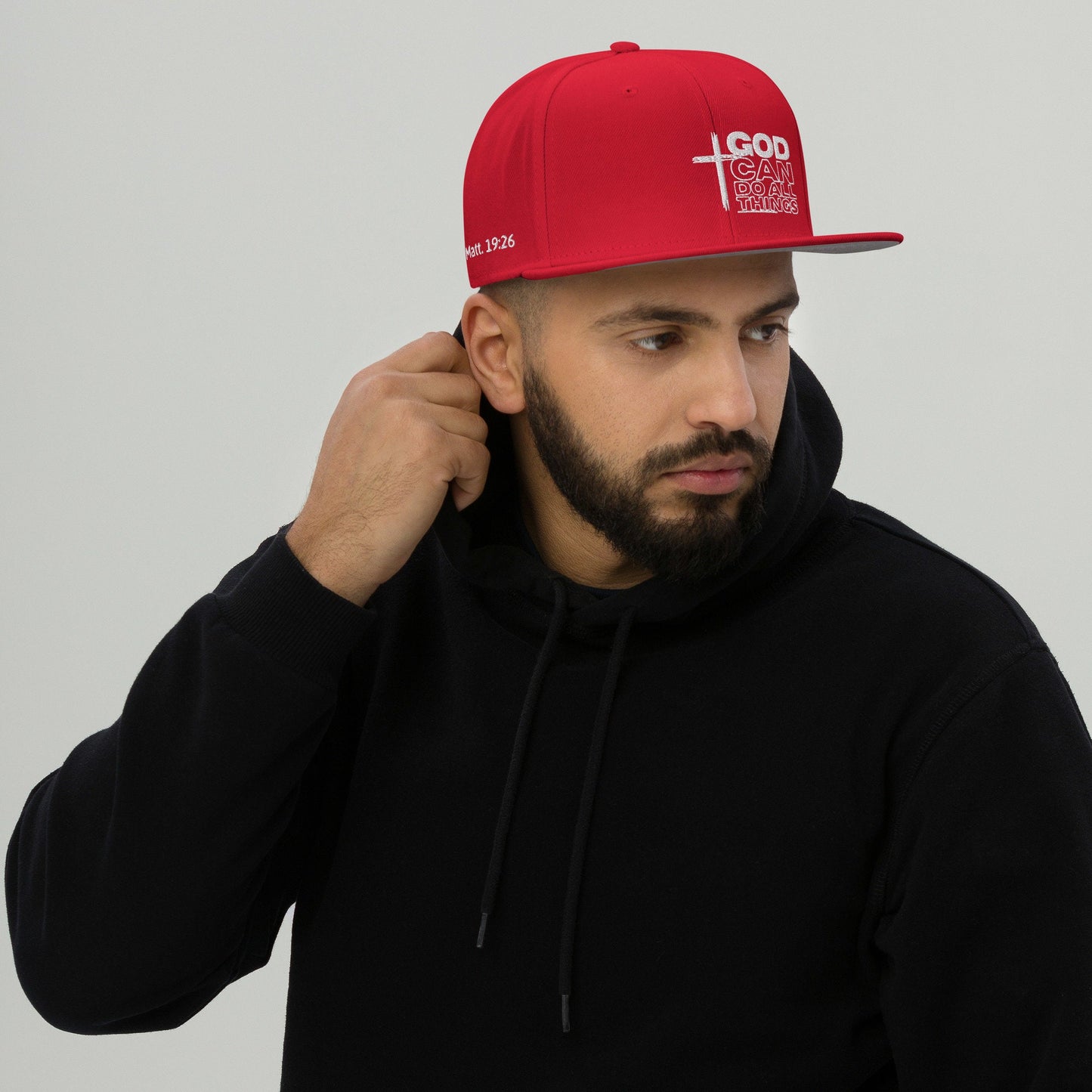 God Can Do All Things Hat, White, God Can Hat, Can Do All Things Hat, Do all things Hat, Christian Apparel, Inspirational Hat