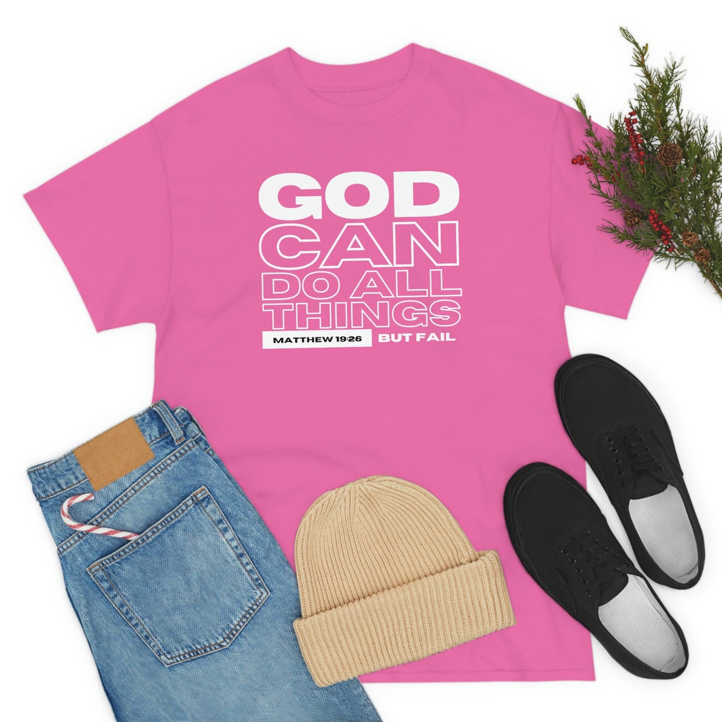 God Can Do All Things Tshirt, God Can Tshirt, Do All Things Tshirt, Can Do all, Christian Apparel, Men/Women Tshirt, Unisex Heavy Cotton Tee