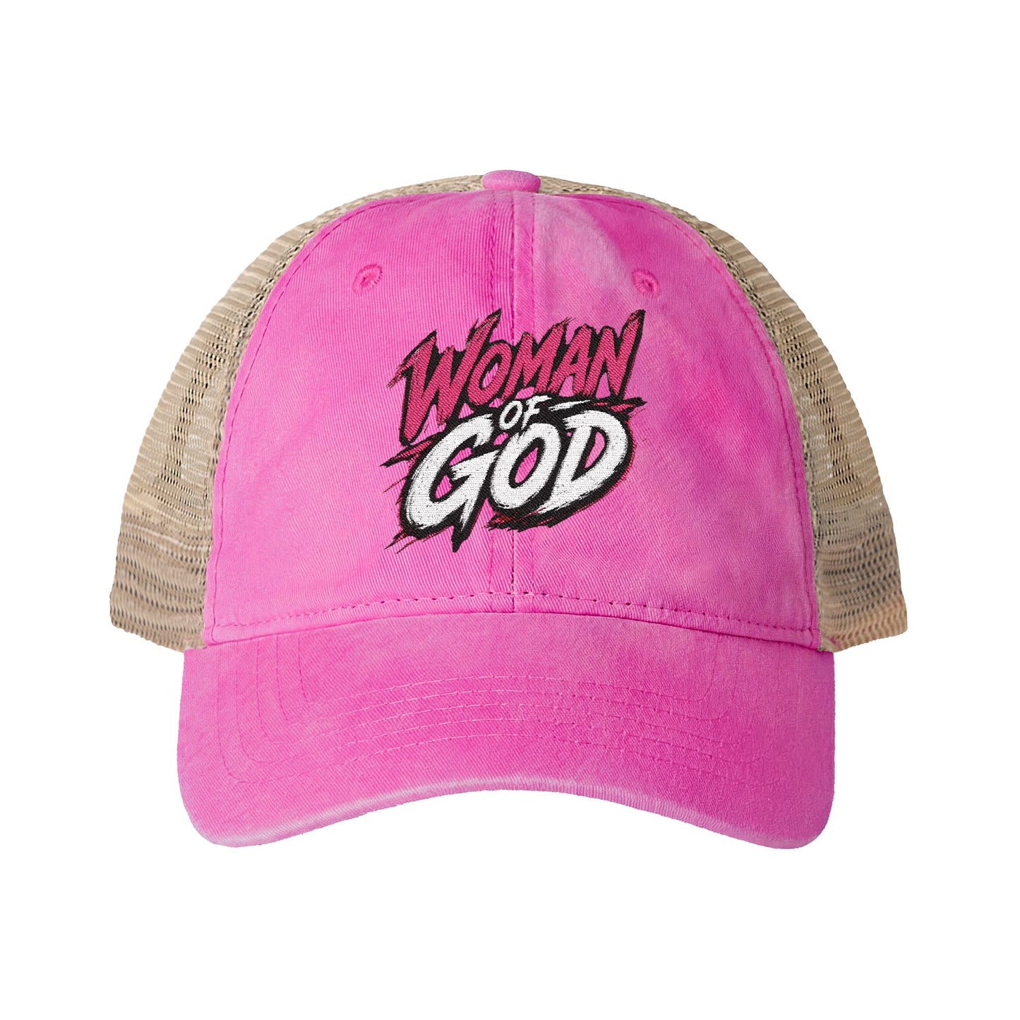 Woman of God Washed Mesh-Back Cap