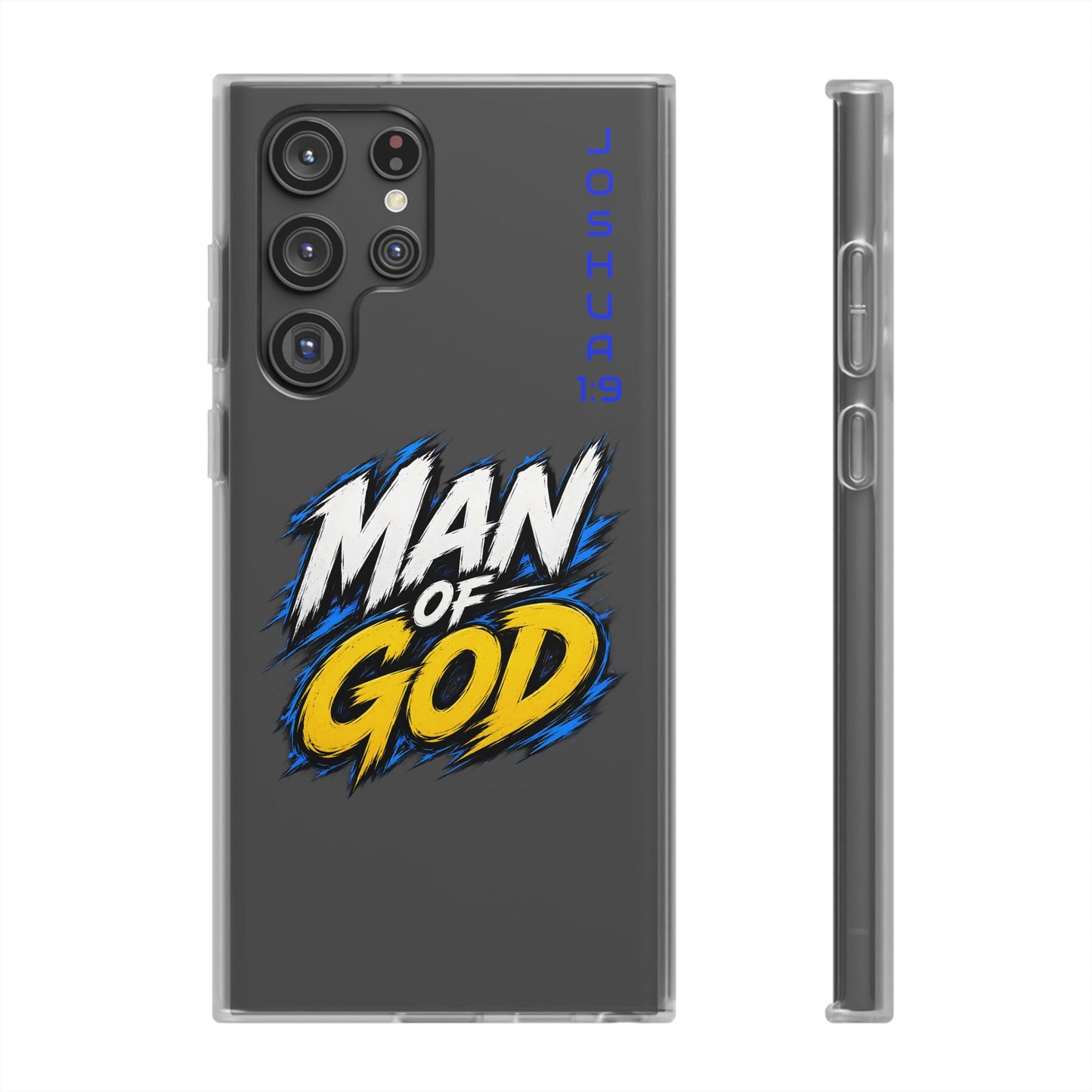 Man of God Phone Case — Joshua 1:9 Flexi Case