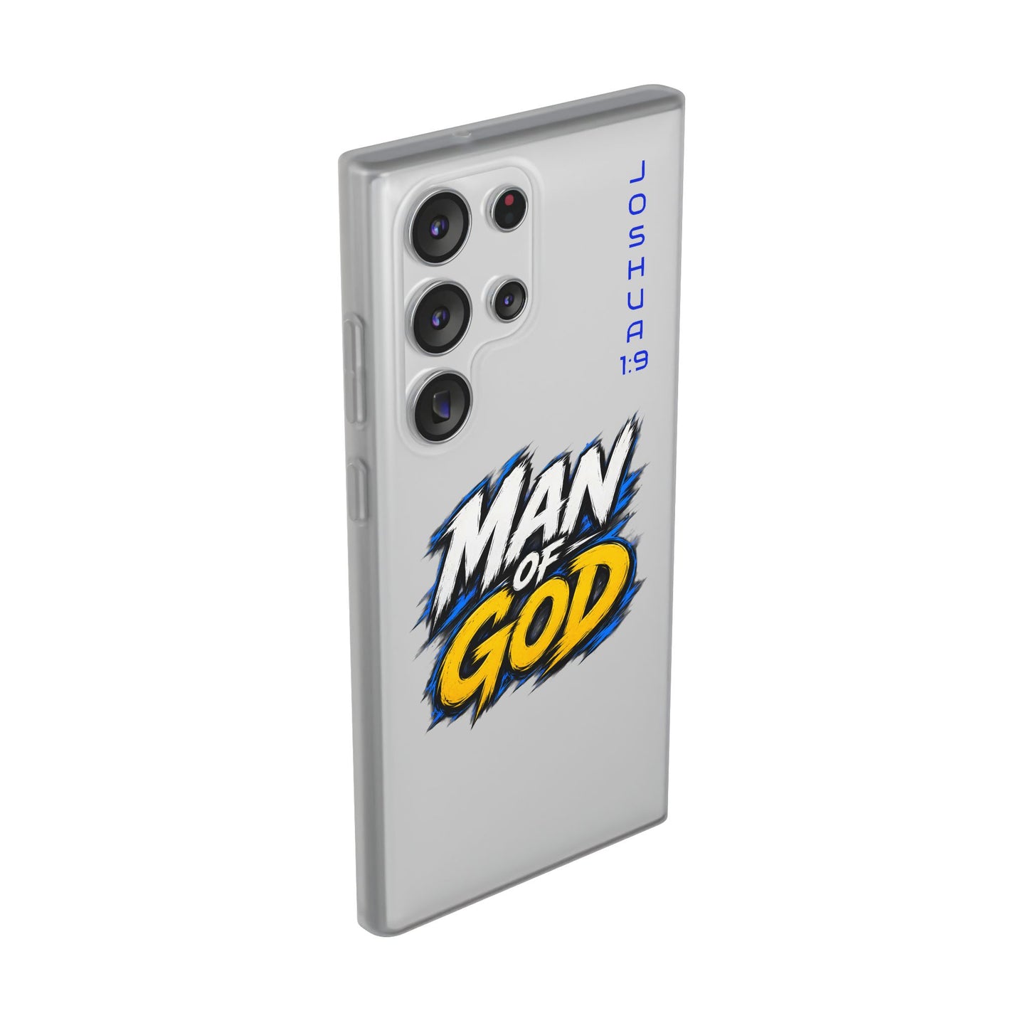 Man of God Phone Case — Joshua 1:9 Flexi Case