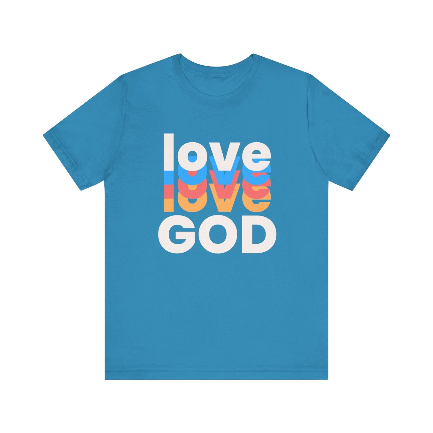 Love God Tshirt, Love Tshirt, Christian Apparel, Love God, Love, Men Women Love God Tshirt, Unisex Jersey Short Sleeve Tee