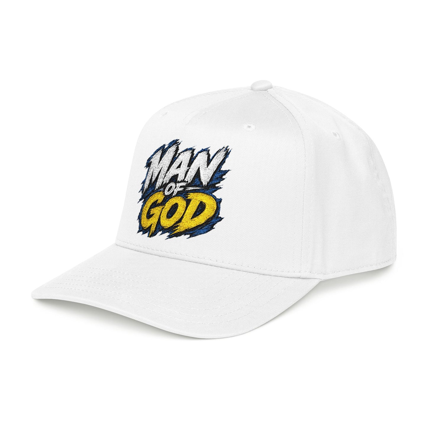 Man of God graphic Mid Profile Baseball Cap | faith scripture hat