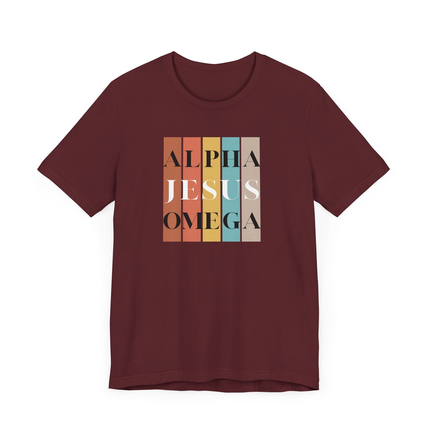 Alpha Omega Jesus Unisex Jersey Short Sleeve Tee