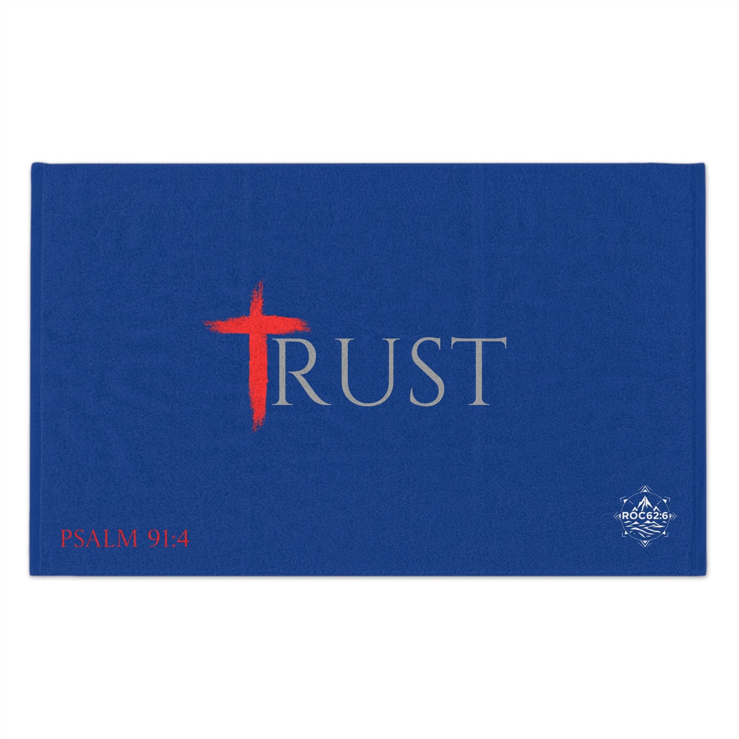 Trust Inspirational Rally Towel, Psalms 91:4 towel, Sports Towel, Church Fundraiser, Motivational Gift, Faith-Based Merch