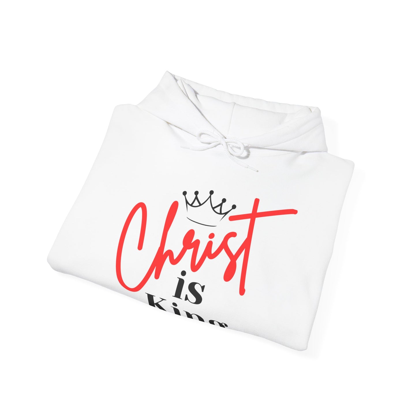 CHRIST IS KING Unisex Hoodie Sweatshirt, Heavy Blend Pullover, Gift for Him/Her, Cozy Winter Apparel, Religious Clothing, Christmas Present