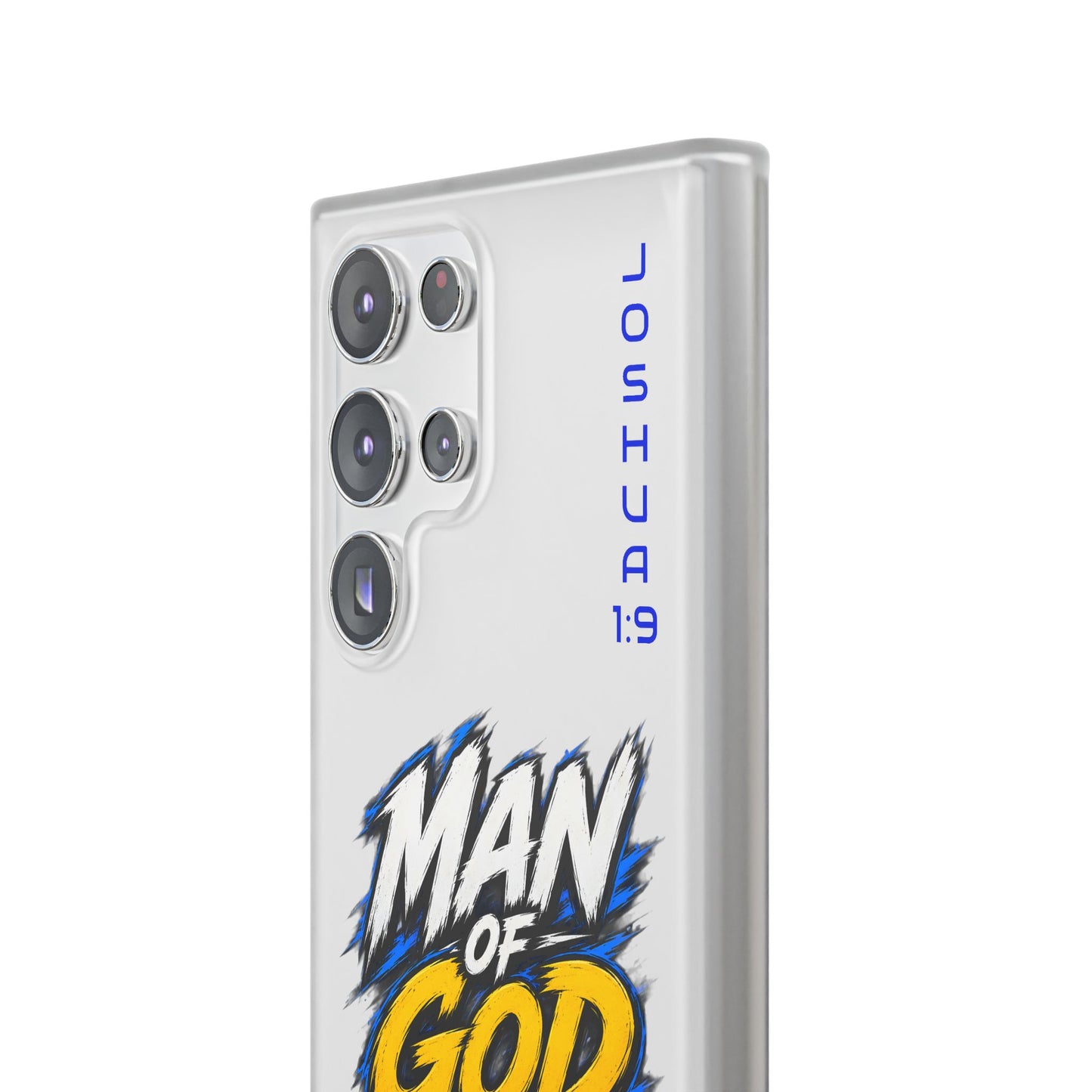 Man of God Phone Case — Joshua 1:9 Flexi Case