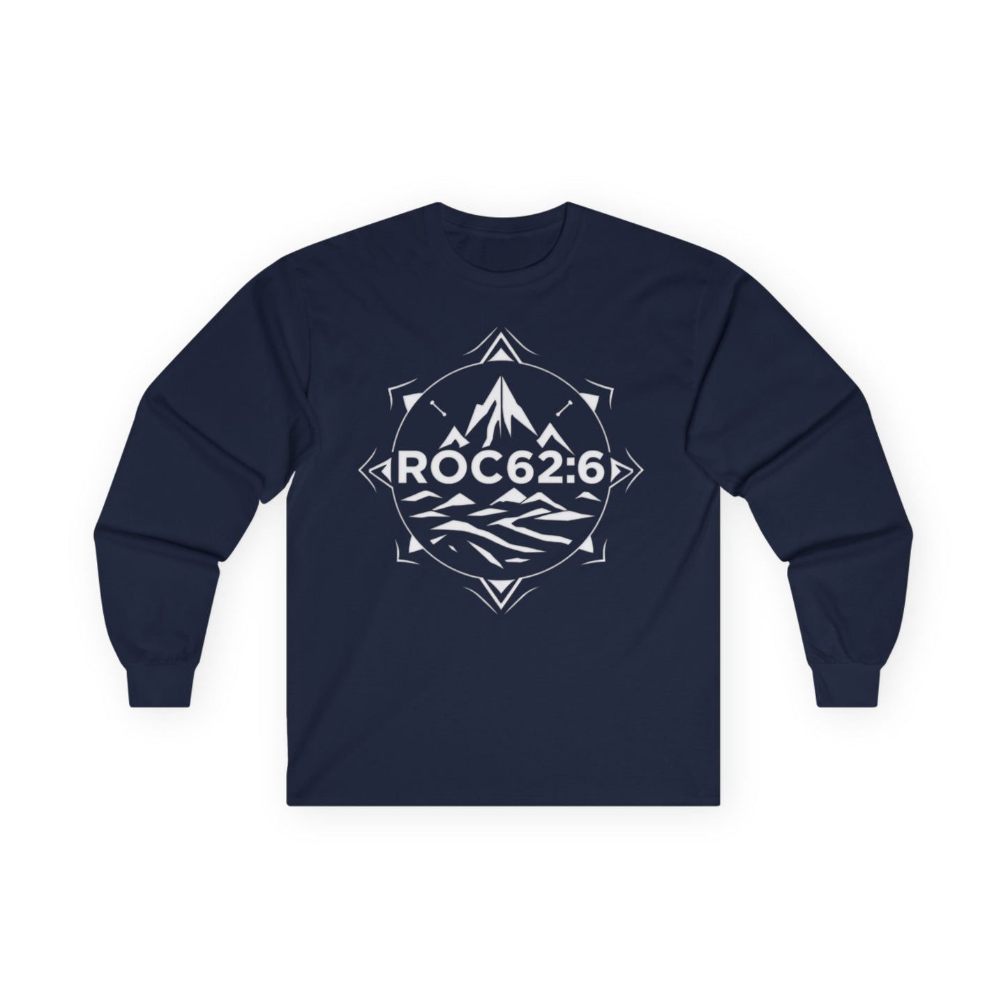 ROC62:6 -Unisex Cotton Long Sleeve Tee, Comfortable Frame, No Seams, Taped Shoulders, Eco-Friendly, Classic Fit, Casual