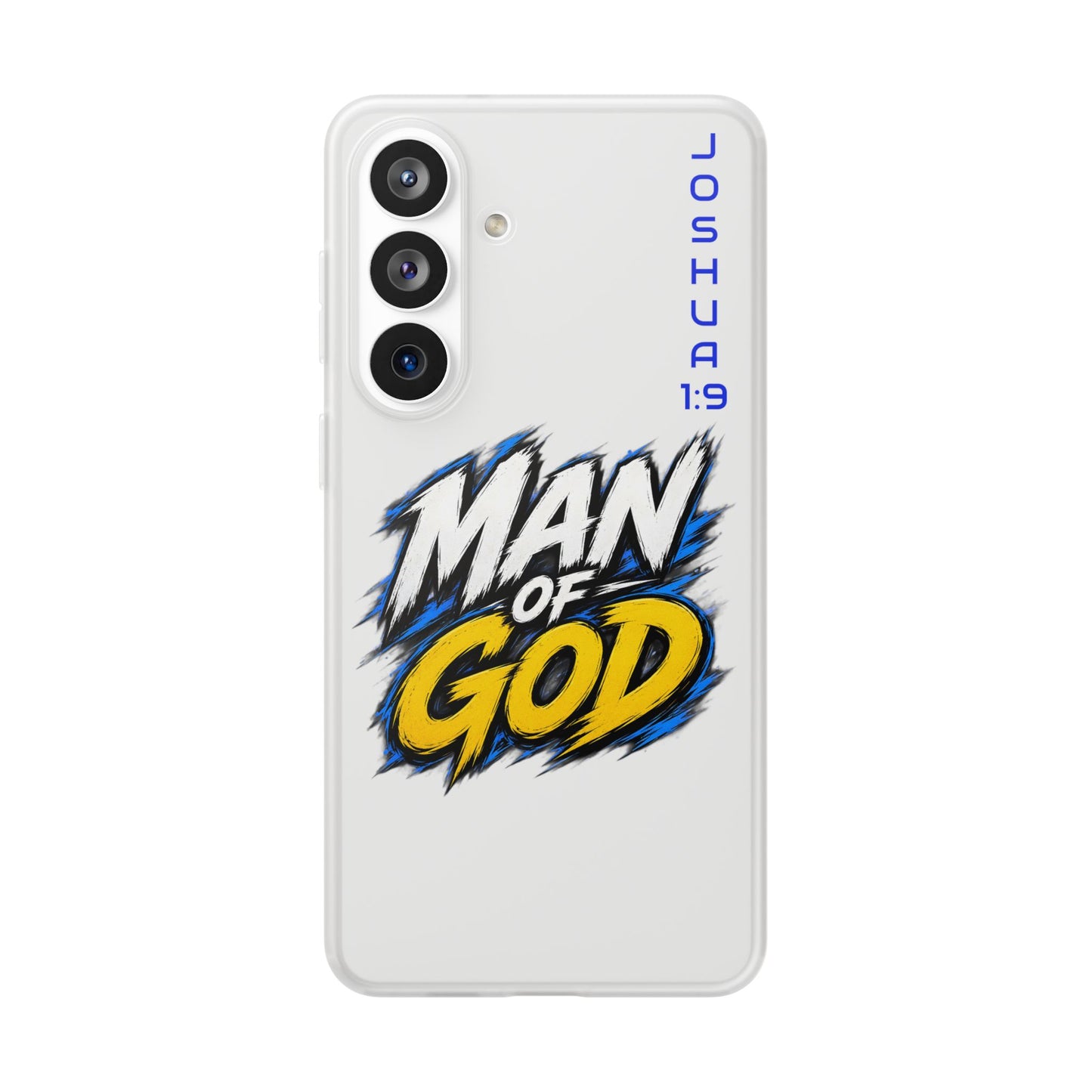 Man of God Phone Case — Joshua 1:9 Flexi Case