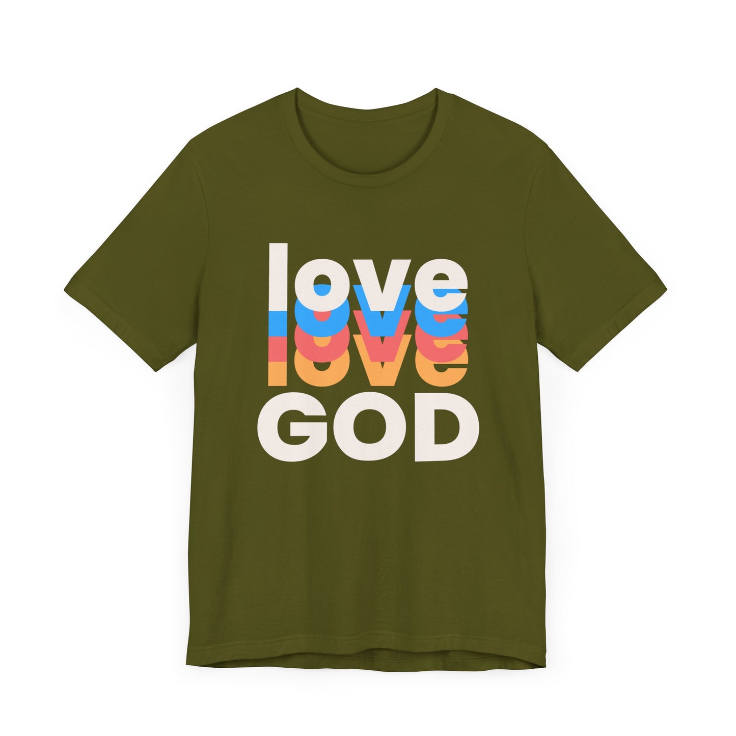 Love God Tshirt, Love Tshirt, Christian Apparel, Love God, Love, Men Women Love God Tshirt, Unisex Jersey Short Sleeve Tee