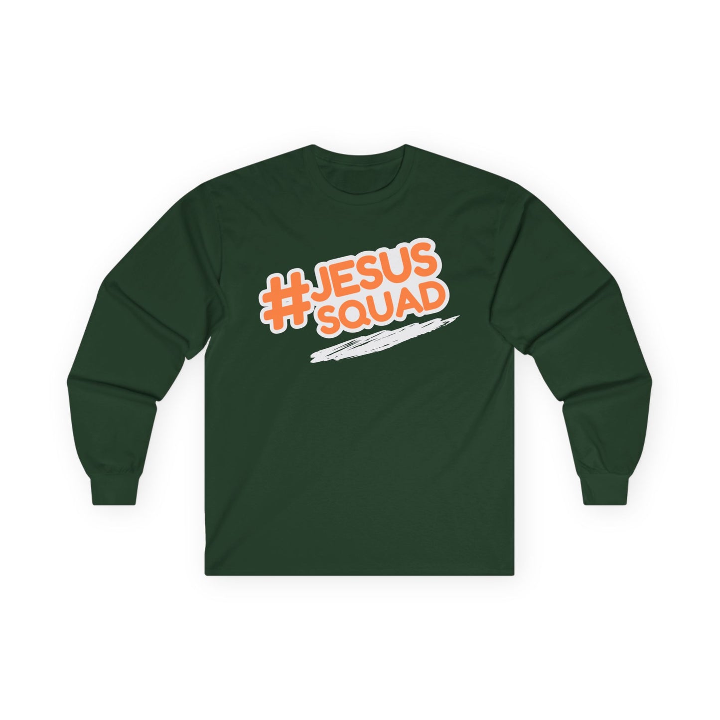JESUS SQUAD Unisex Long Sleeve Tee, Faith and Pride Shirt, Religious Holiday Apparel, Almighty Kingdom Tee, Religious Pride Cotton Tee