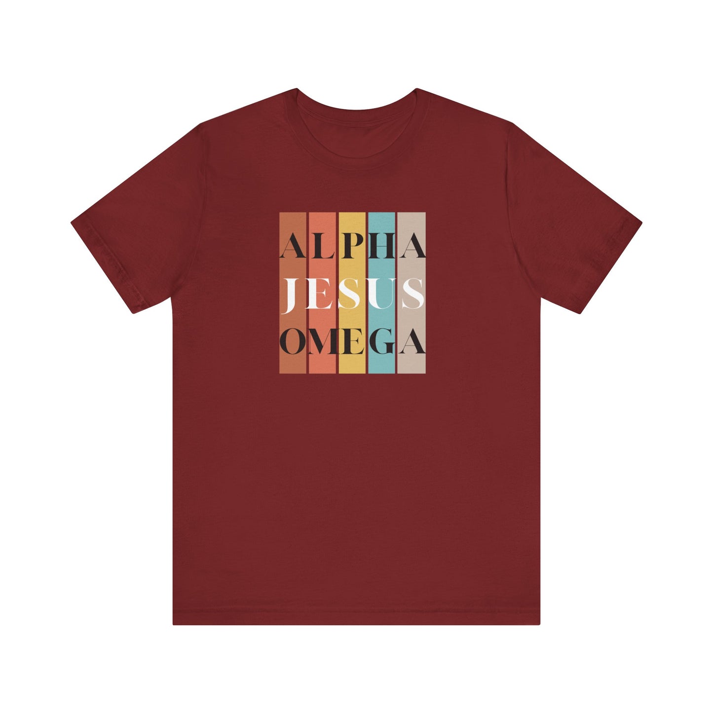 Alpha Omega Jesus Unisex Jersey Short Sleeve Tee