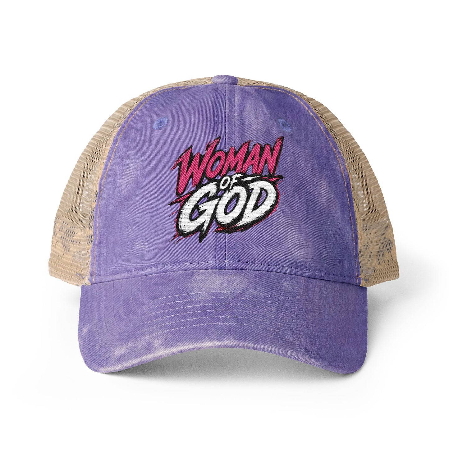 Woman of God Washed Mesh-Back Cap