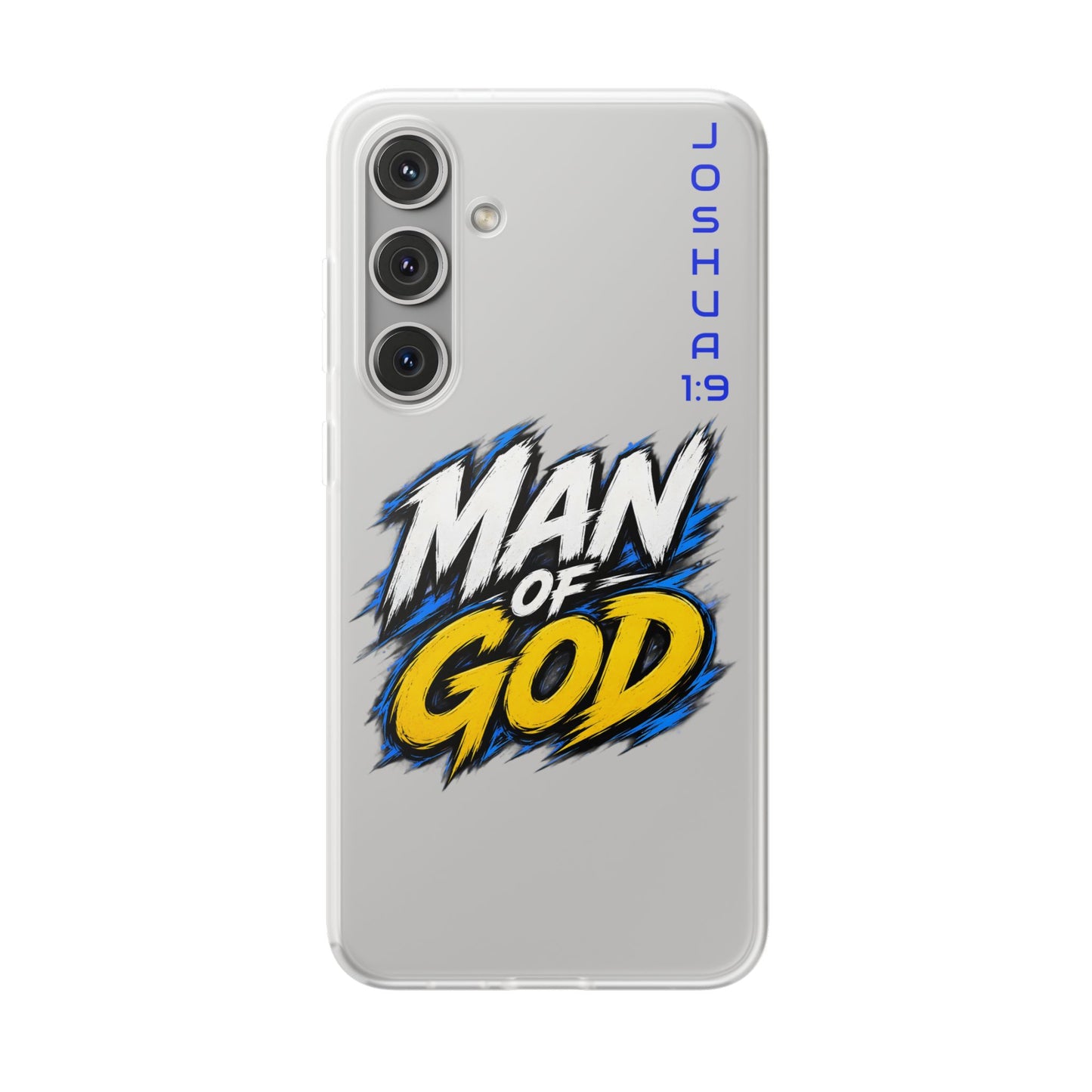 Man of God Phone Case — Joshua 1:9 Flexi Case