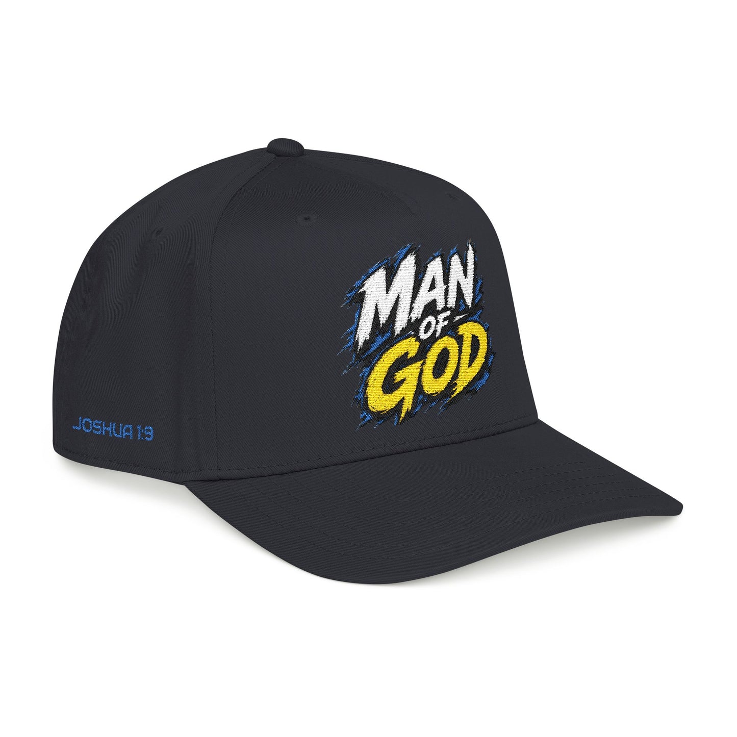 Man of God graphic Mid Profile Baseball Cap | faith scripture hat