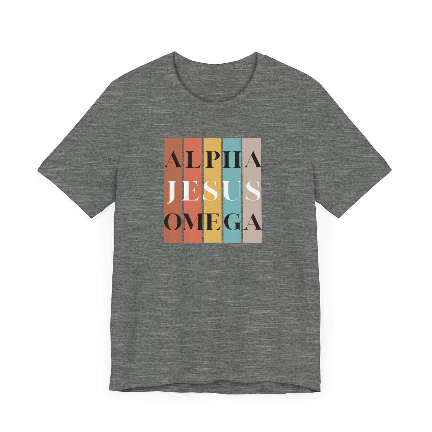 Alpha Omega Jesus Unisex Jersey Short Sleeve Tee