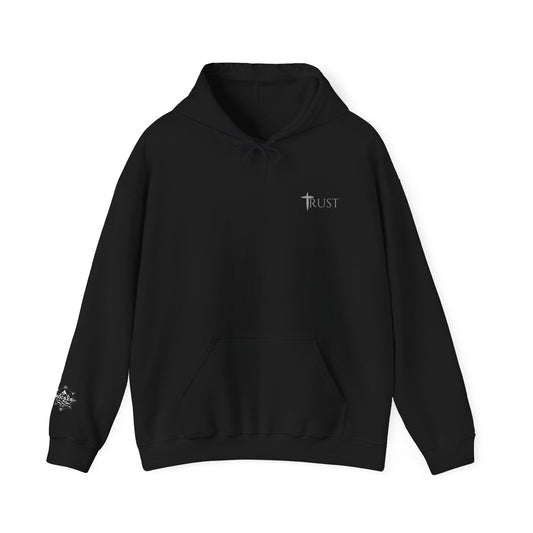 Christian Faith Hooded Sweatshirt, Trust Angels Design, Spiritual Gift, Unisex Clothing, Perfect for Church and Holidays