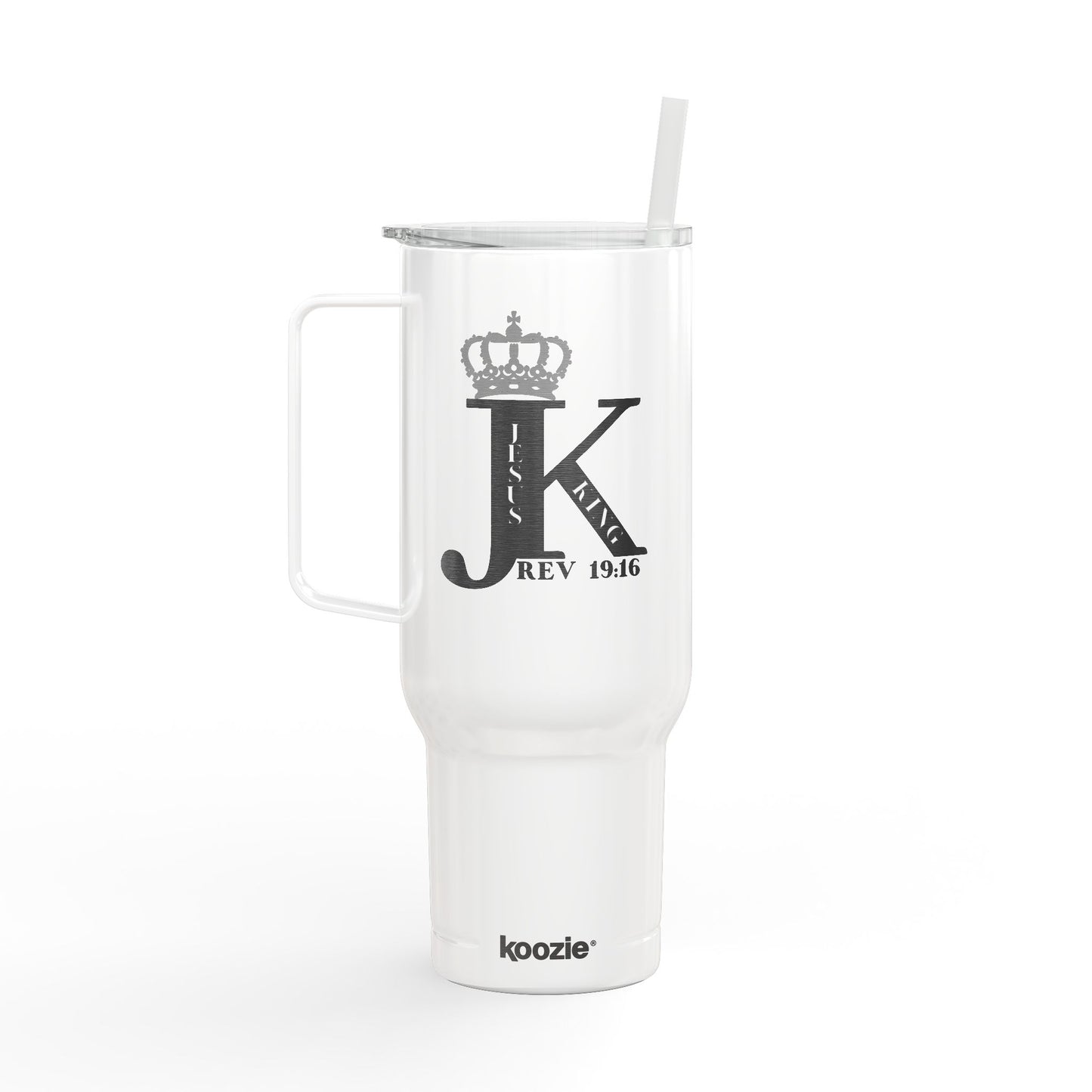 Jesus King Insulated Tumbler, Travel Mug, 40oz Drinkware, Engraved Gift