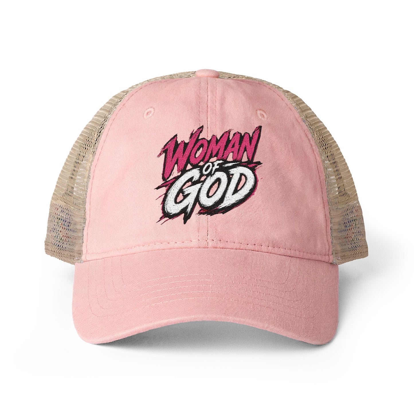 Woman of God Washed Mesh-Back Cap