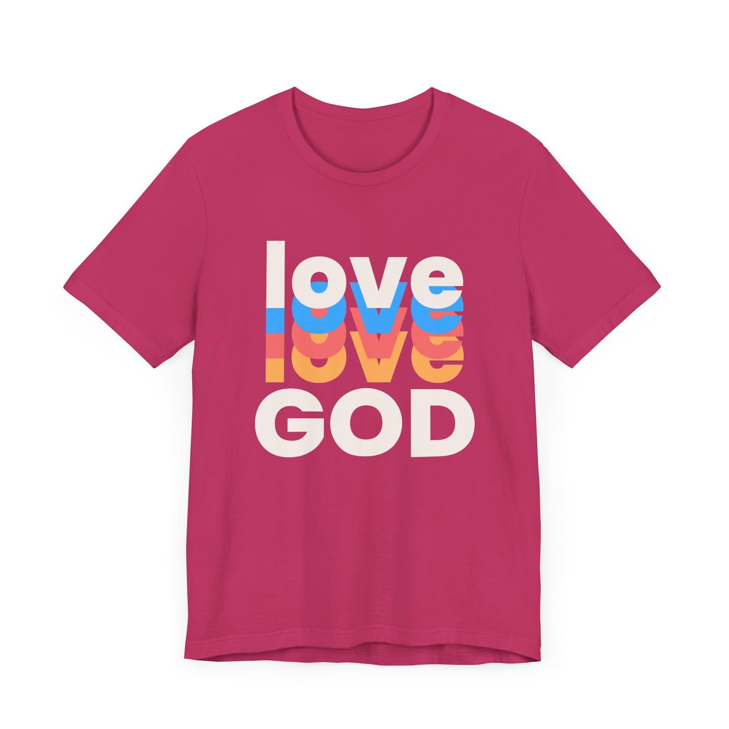 Love God Tshirt, Love Tshirt, Christian Apparel, Love God, Love, Men Women Love God Tshirt, Unisex Jersey Short Sleeve Tee