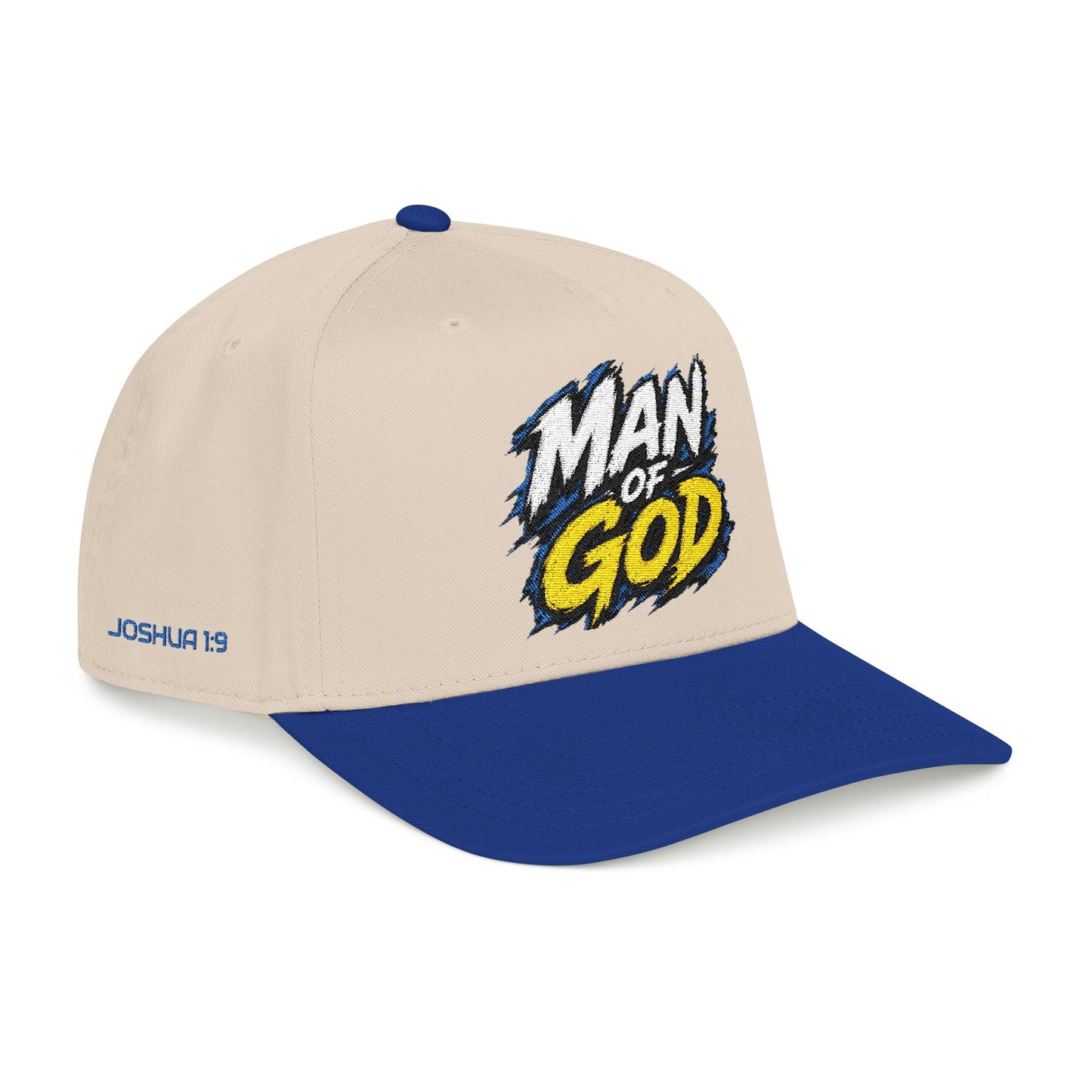 Man of God graphic Mid Profile Baseball Cap | faith scripture hat