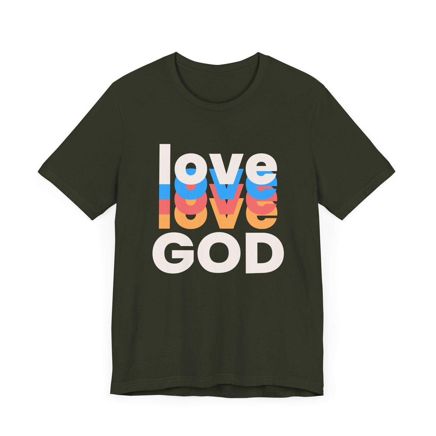 Love God Tshirt, Love Tshirt, Christian Apparel, Love God, Love, Men Women Love God Tshirt, Unisex Jersey Short Sleeve Tee