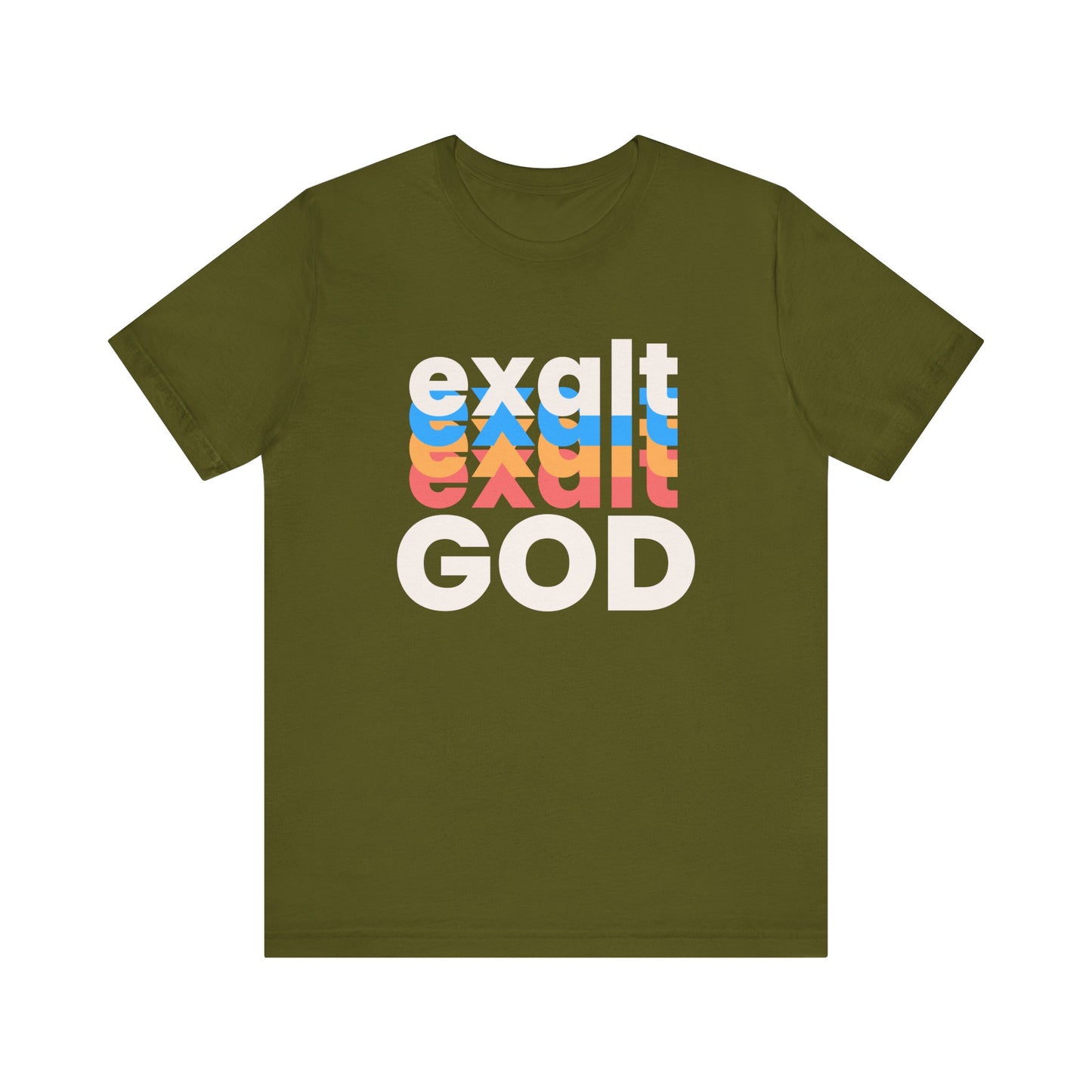 Exalt God Tshirt, Exalt Tshirt, Christian Apparel, Exalt God, Men Woman Exalt God Tshirt, Unisex Jersey Short Sleeve Tee