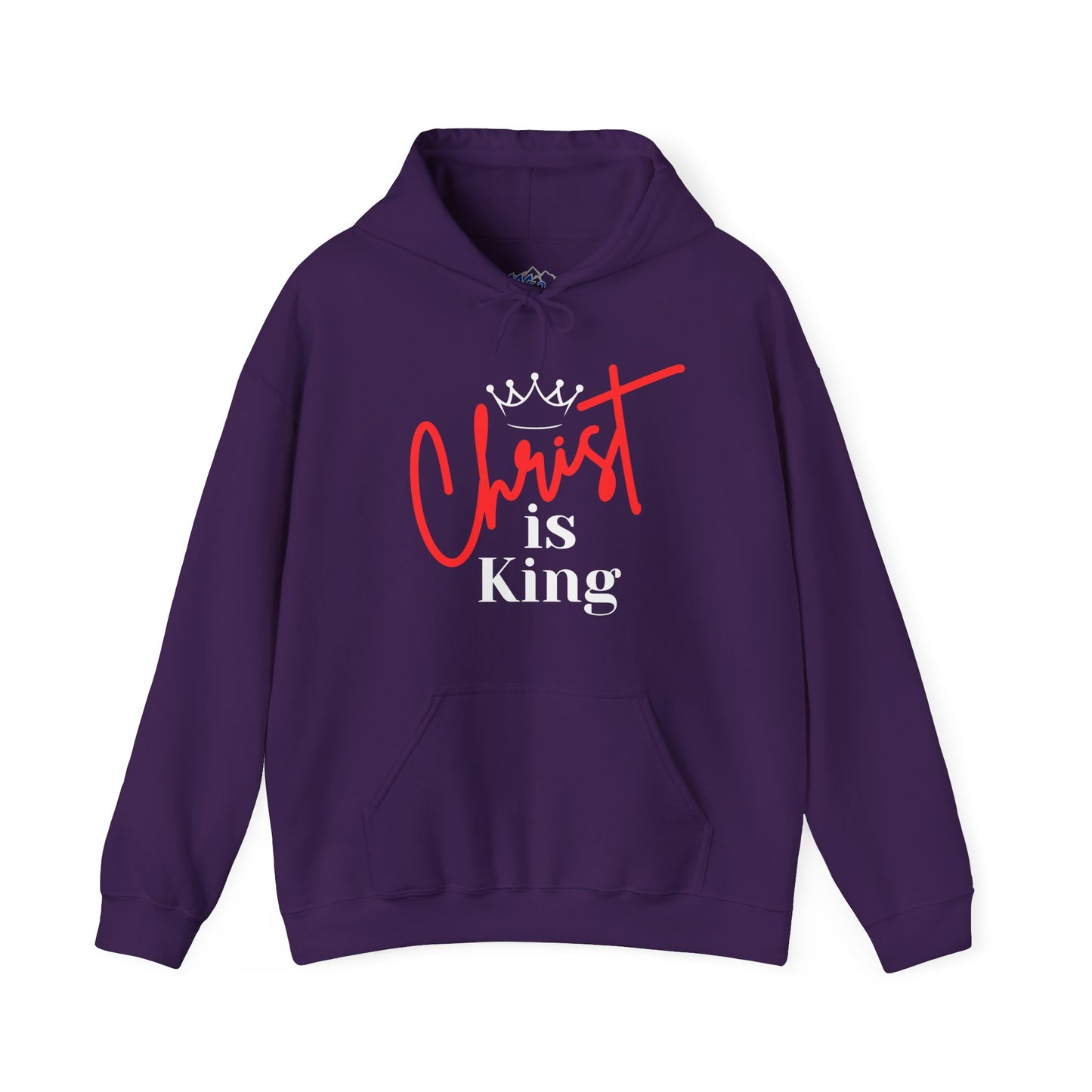 CHRIST IS KING (White Letters) Unisex Hoodie Sweatshirt, Heavy Blend Pullover, Gift for Him/Her, Cozy Winter Apparel, Religious Clothing