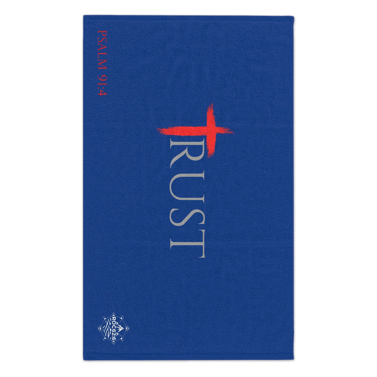 Trust Inspirational Rally Towel, Psalms 91:4 towel, Sports Towel, Church Fundraiser, Motivational Gift, Faith-Based Merch